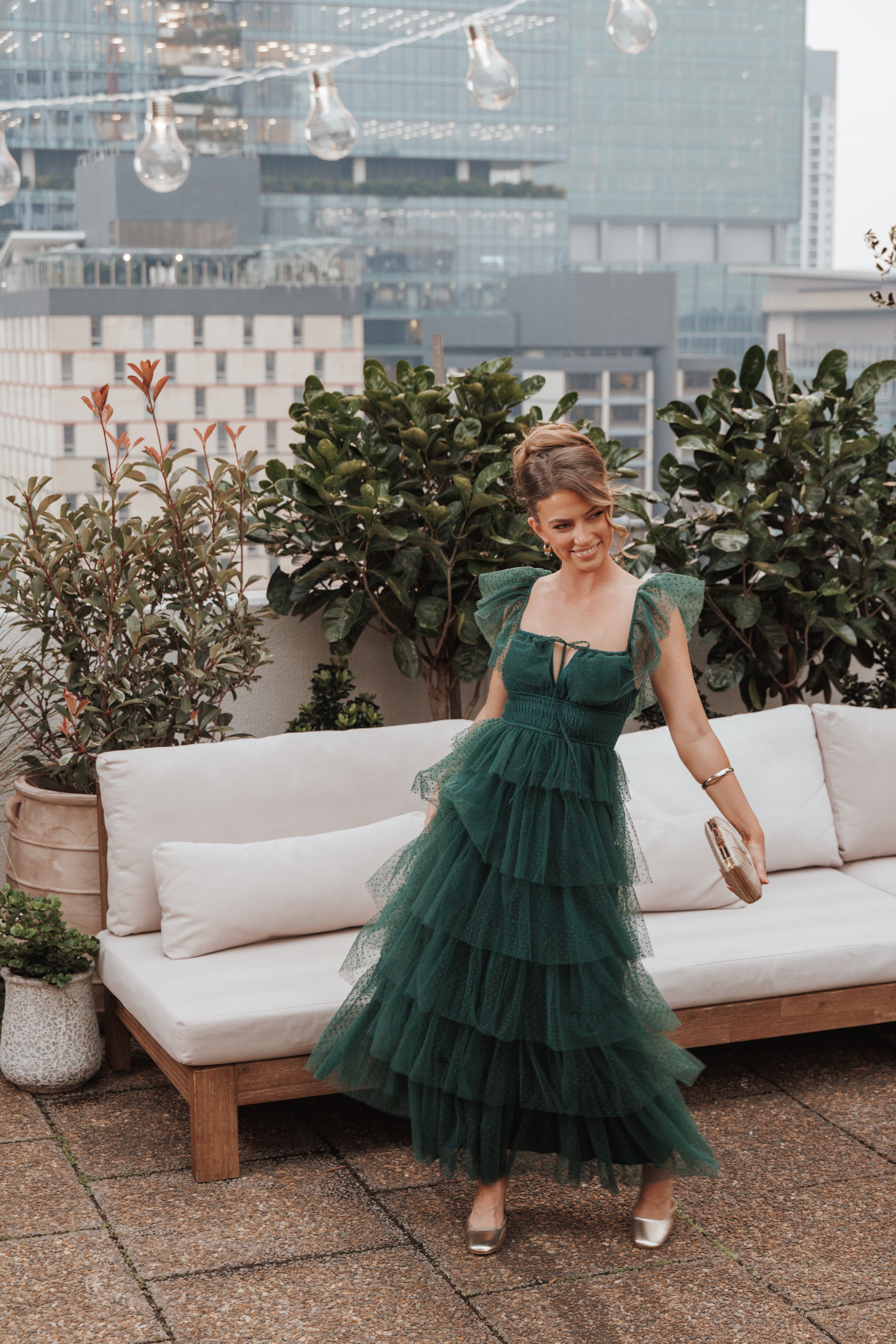 Petal and Pup USA DRESSES Belle Maxi Dress - Hunter Green