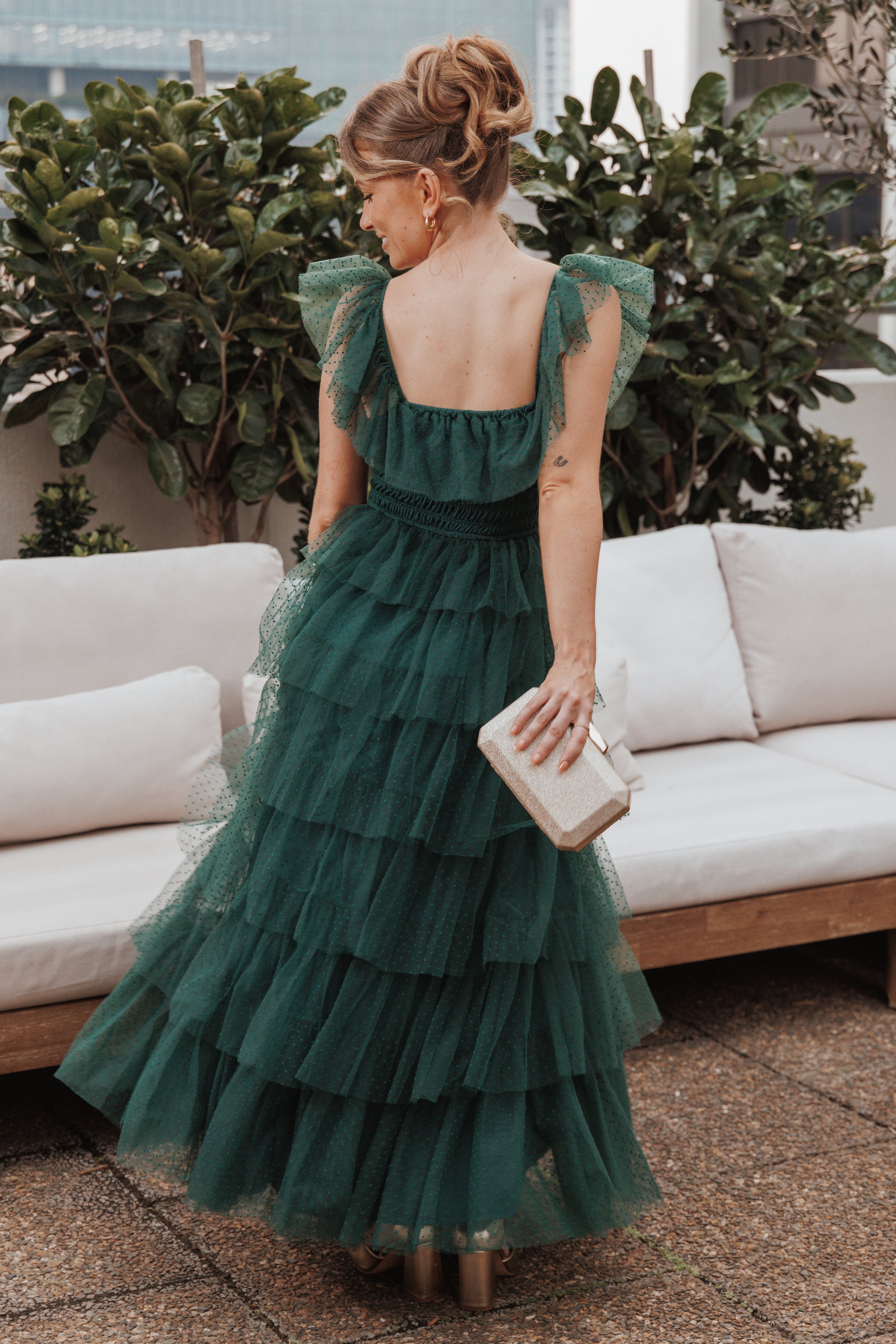 Petal and Pup USA DRESSES Belle Maxi Dress - Hunter Green