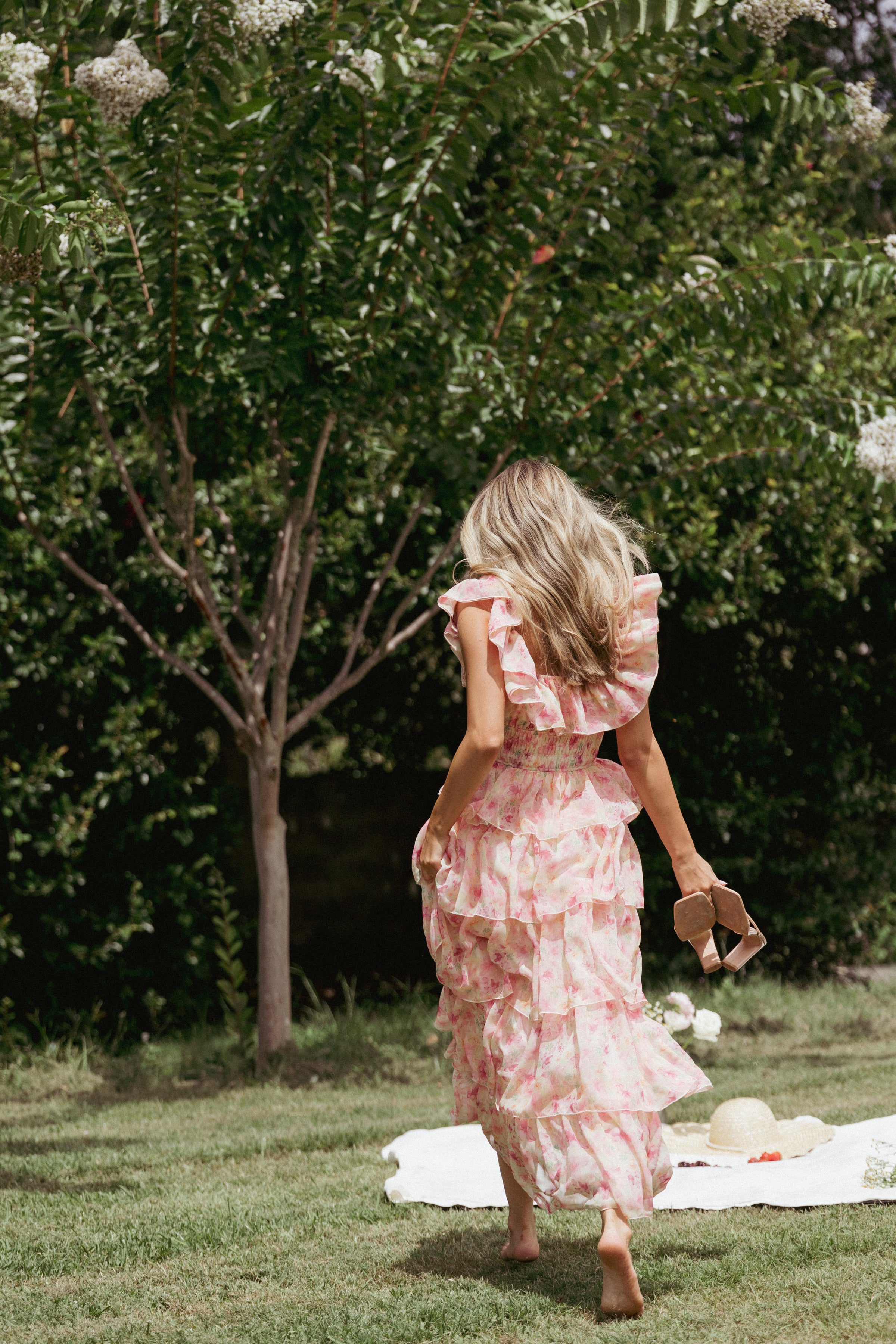 Petal and Pup USA DRESSES Belle Maxi Dress - Pink Floral