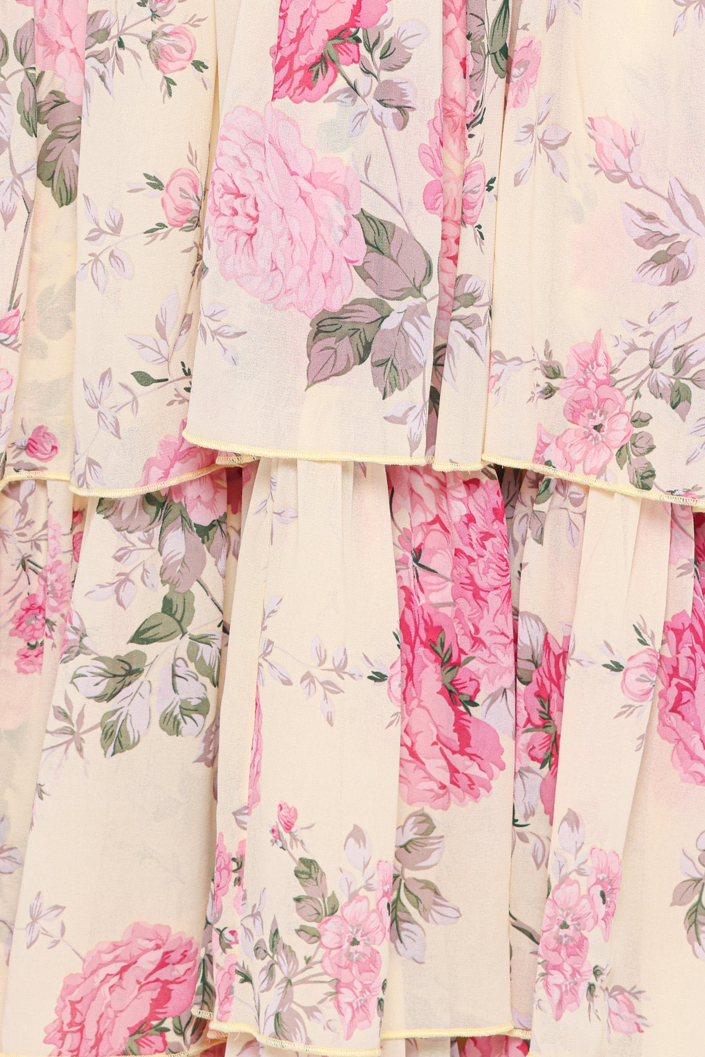 Petal and Pup USA DRESSES Belle Maxi Dress - Yellow Floral