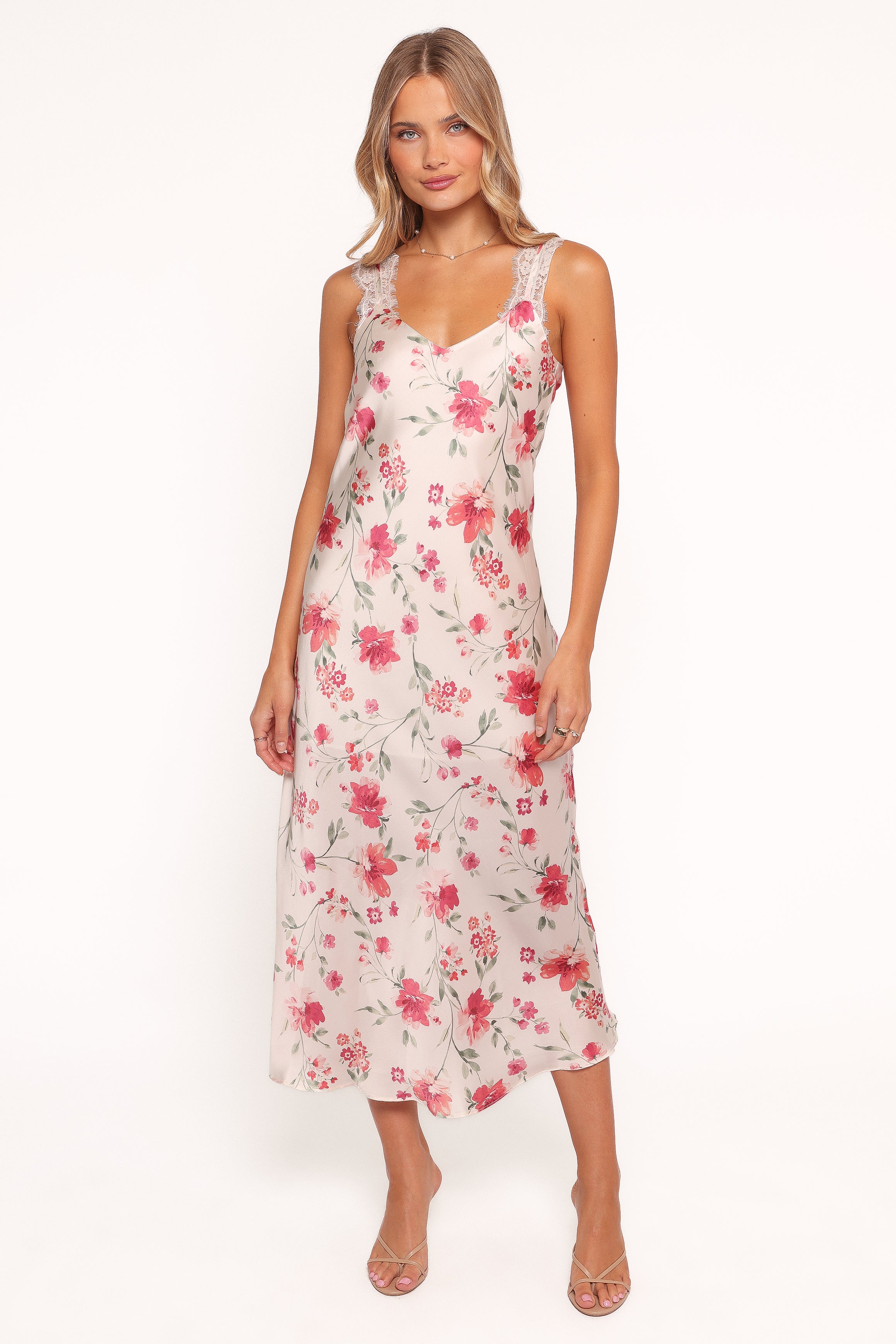 Petal and Pup USA DRESSES Bennett Midi Dress - Cameo Floral (Hold for Amazon)