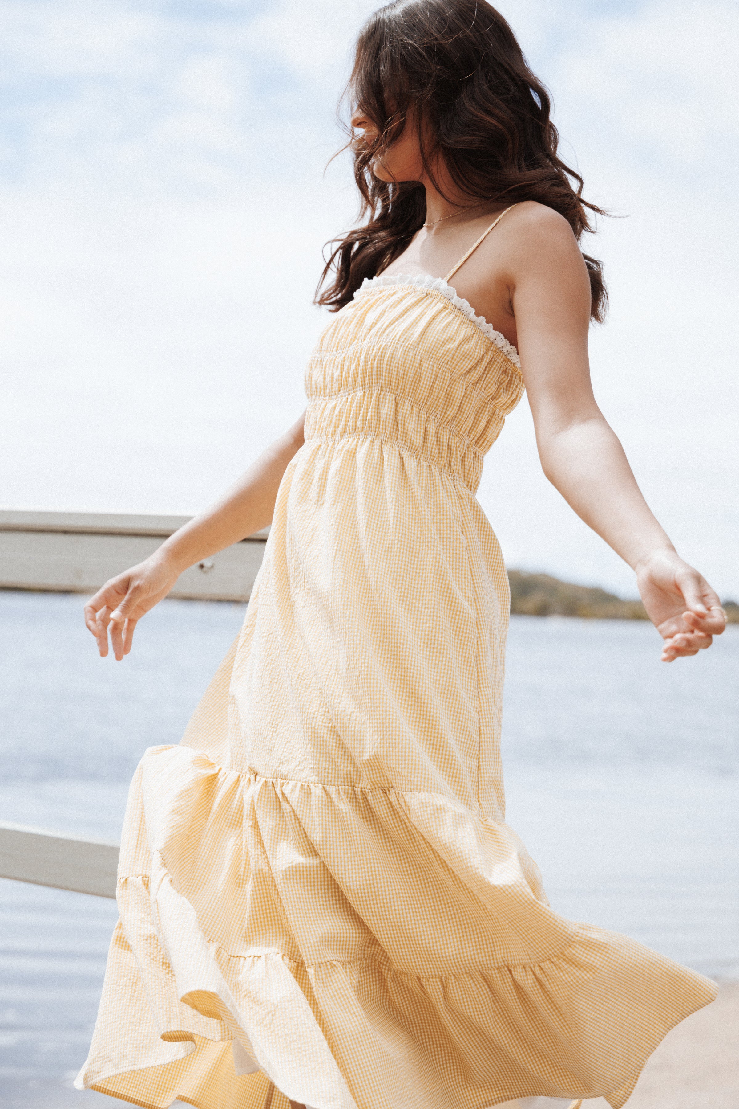 Petal and Pup USA DRESSES Bernadine Maxi Dress - Mango