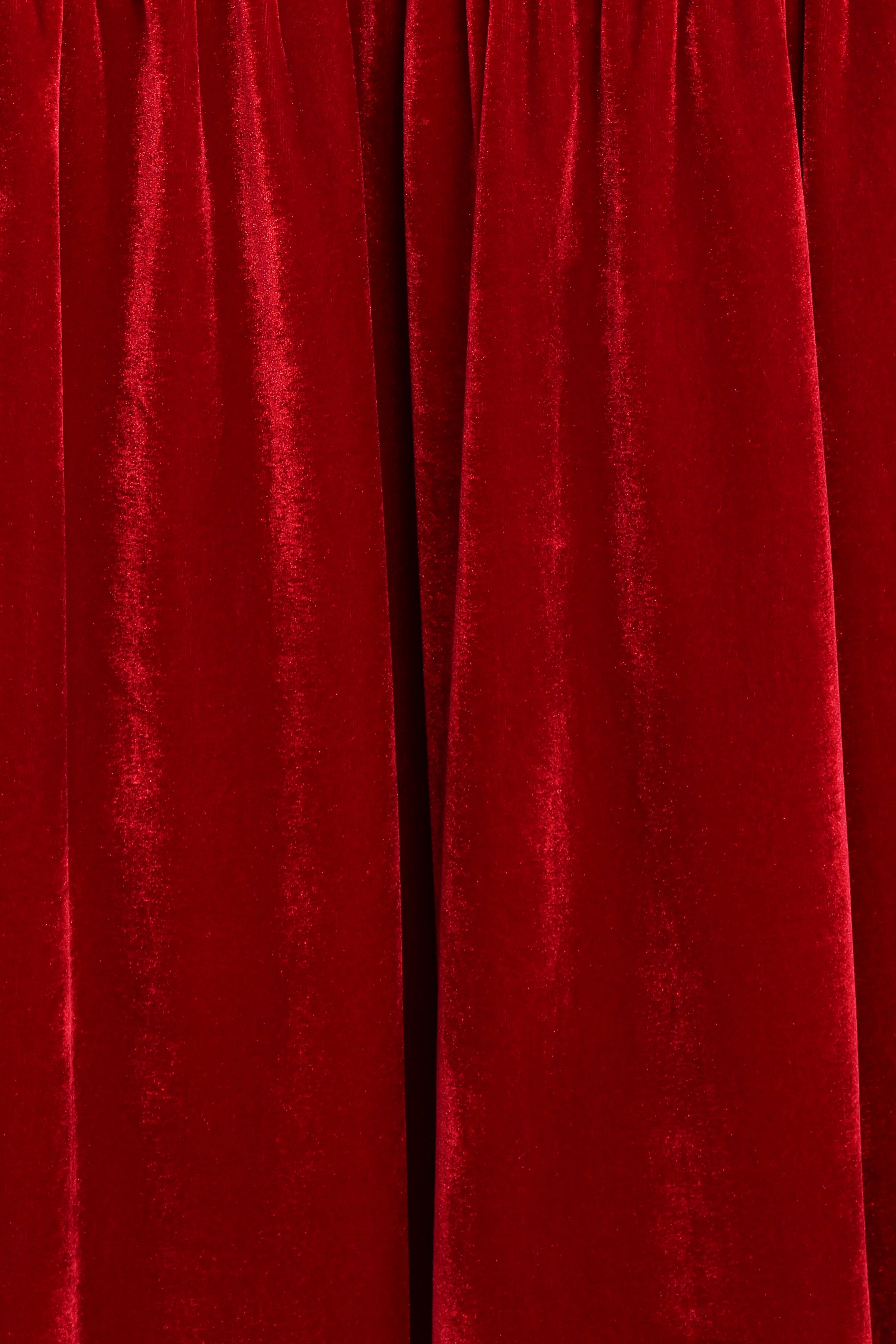 Petal and Pup USA DRESSES Betina Bow Front Maxi Dress - Red Velvet