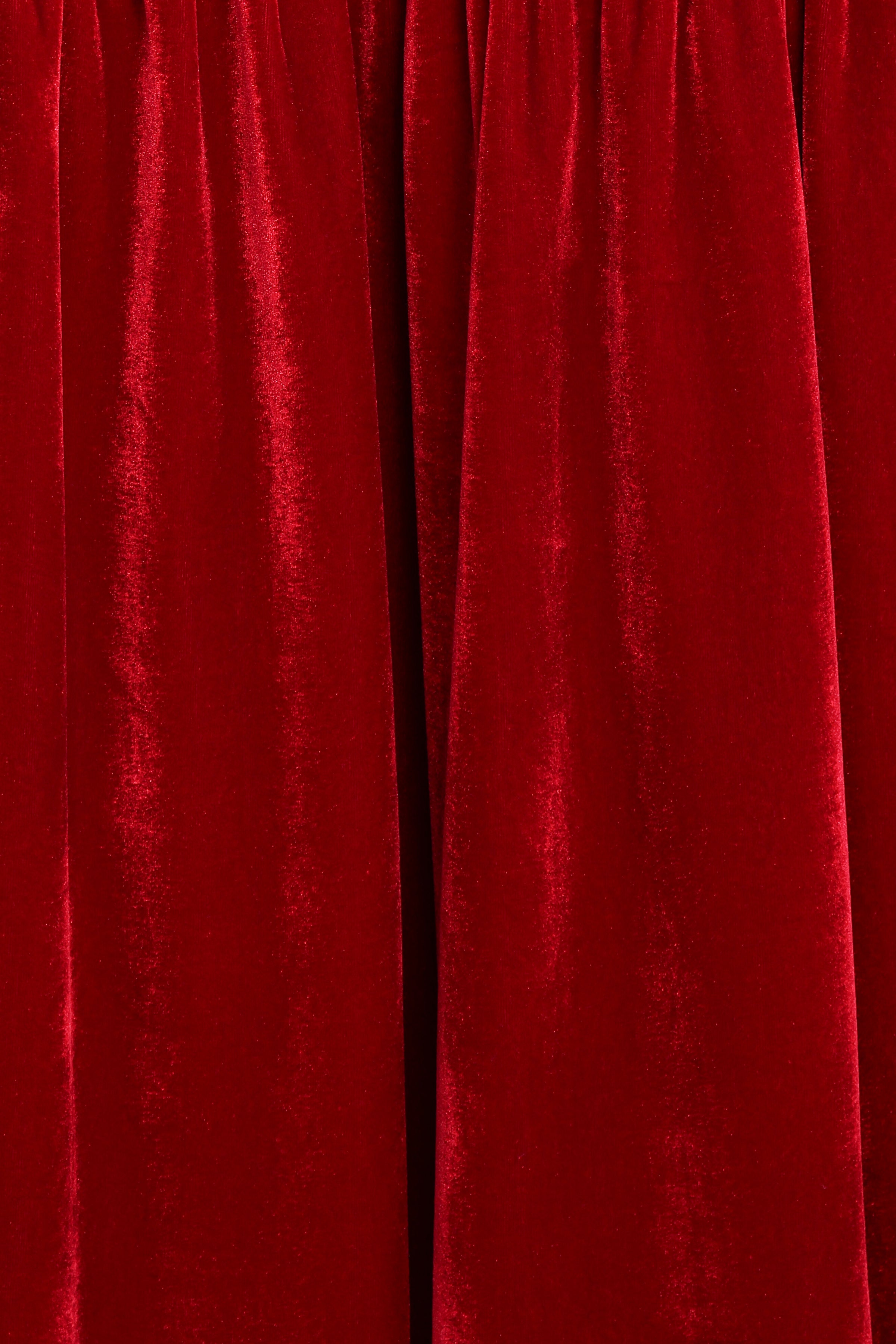 Petal and Pup USA DRESSES Betina Bow Front Maxi Dress - Red Velvet