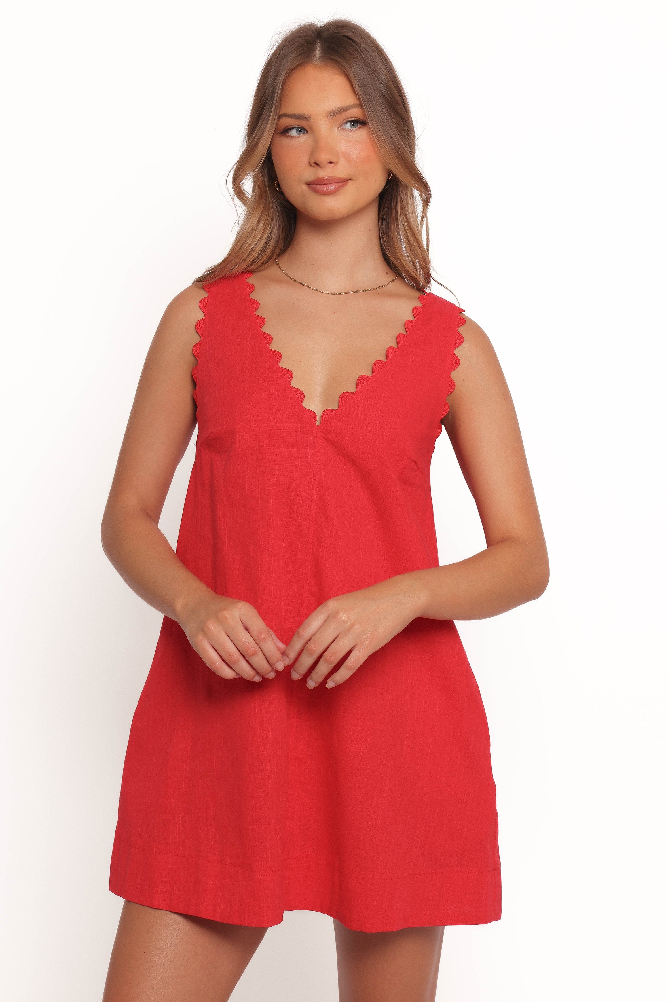 Petal and Pup USA DRESSES Blaine Mini Dress - Red