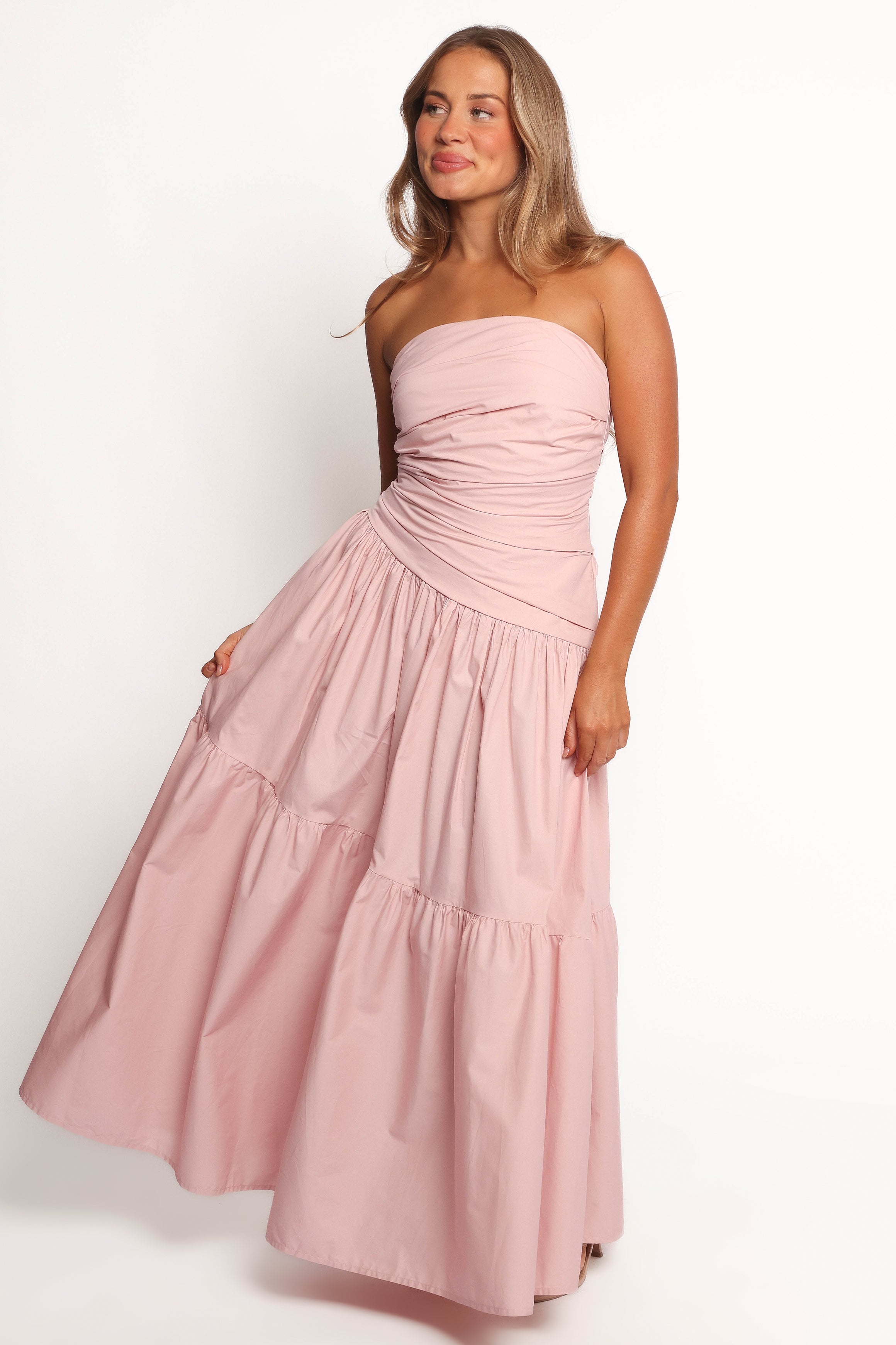 Petal and Pup USA DRESSES Blanche Strapless Maxi Dress - Orchid