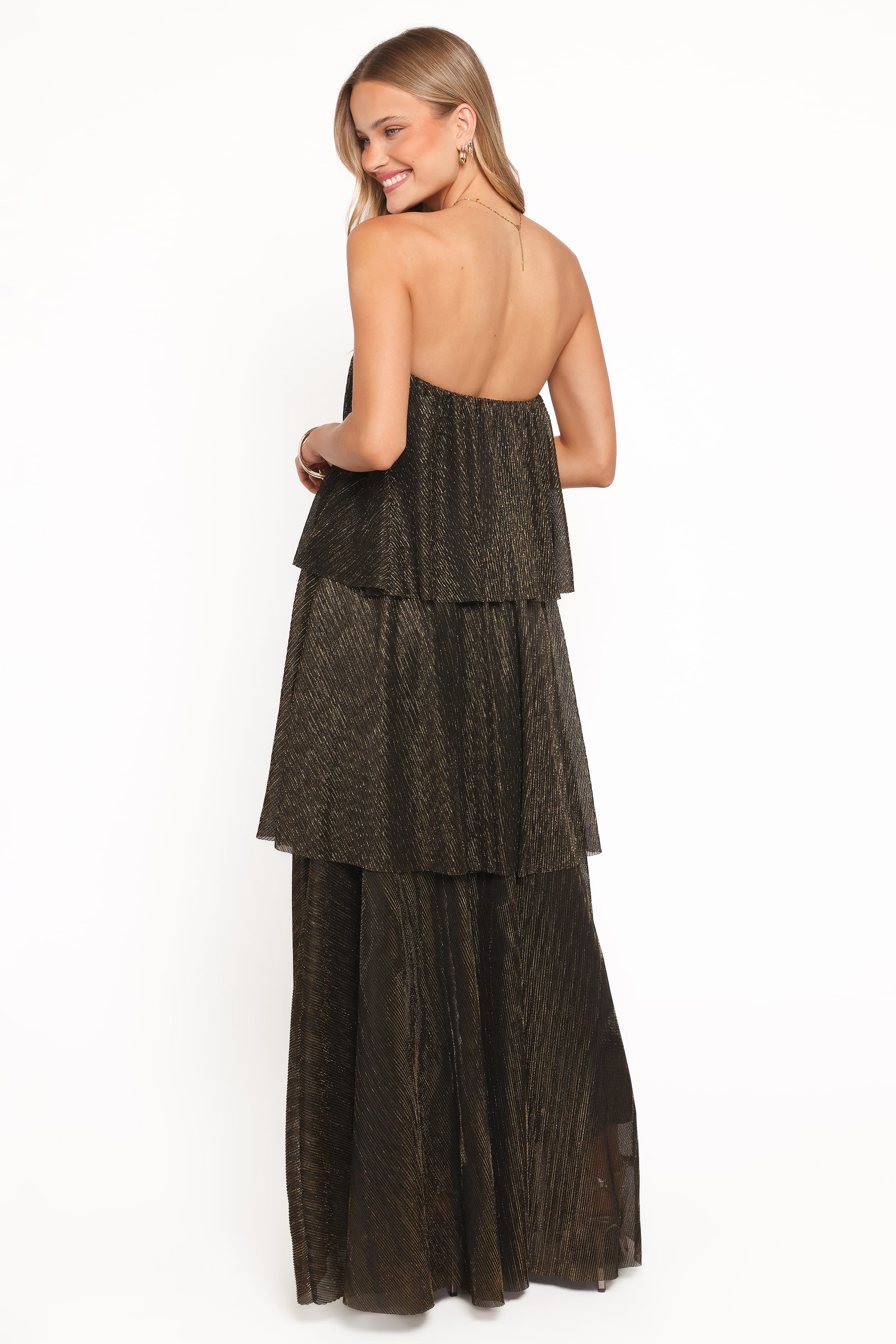 Petal and Pup USA DRESSES Bloom Strapless Maxi Dress - Black