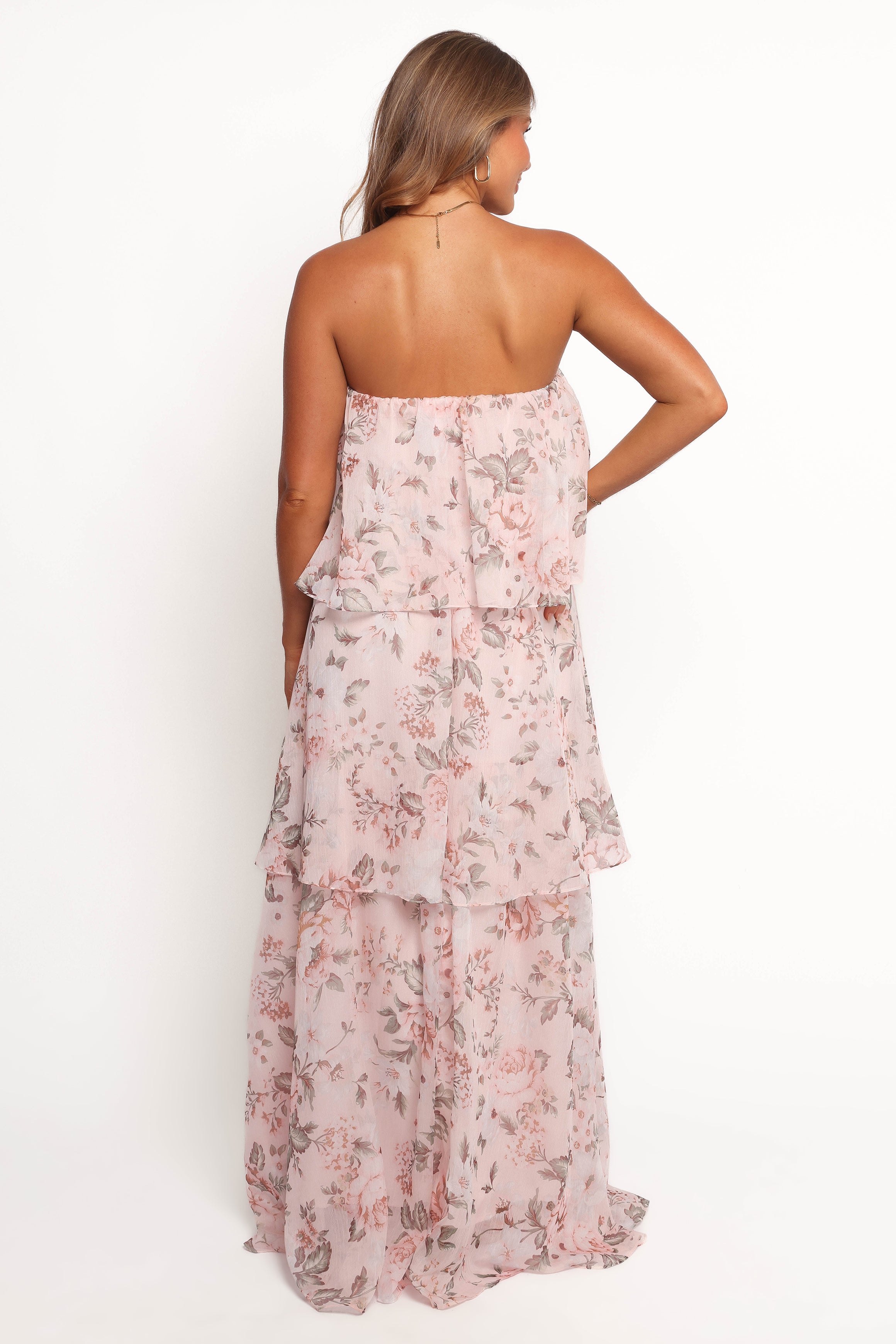 Petal and Pup USA DRESSES Bloom Strapless Maxi Dress - Floral