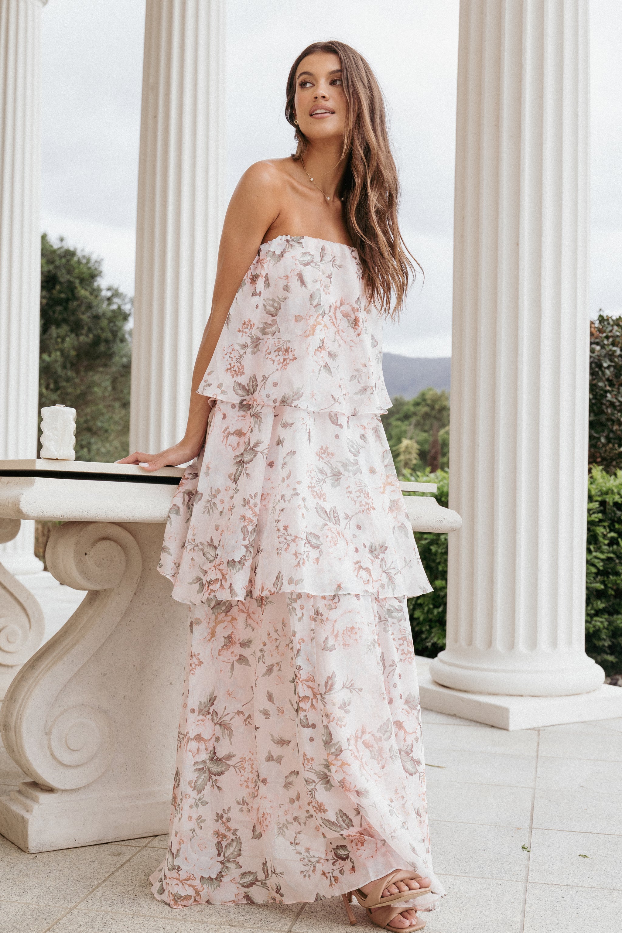 Petal and Pup Women's Bloom Strapless Maxi Dress - Floral Petal and Pup Women's Bloom Strapless Maxi Dress - Floral