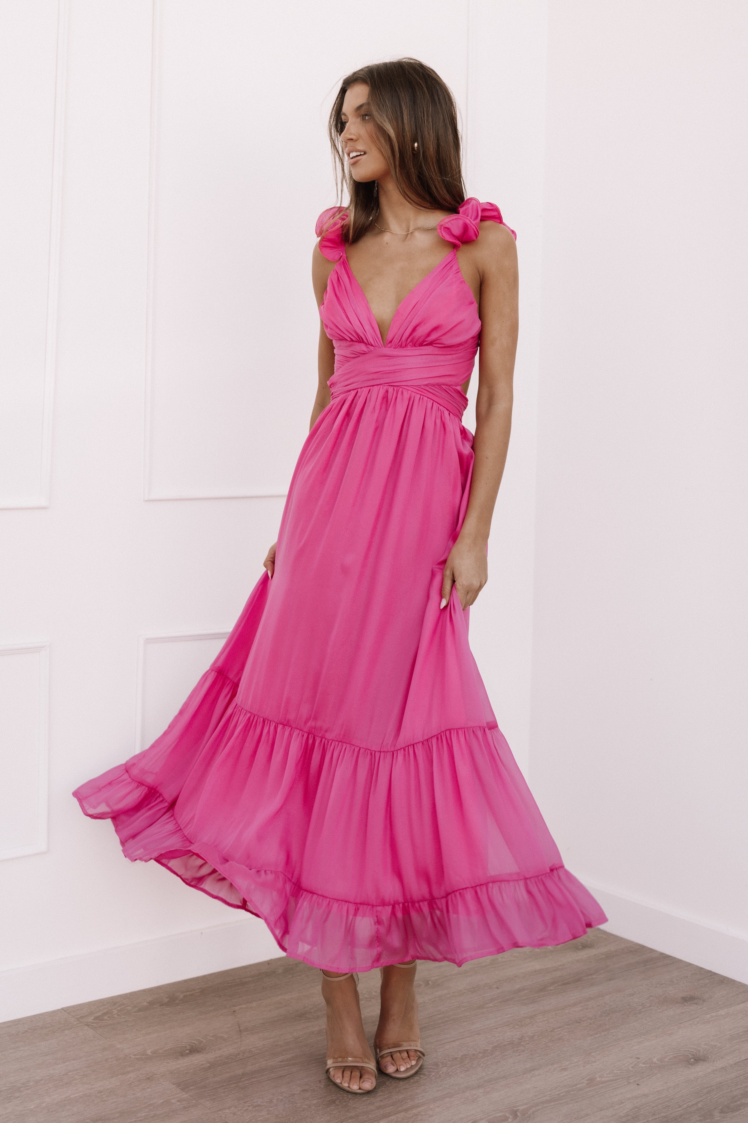 Petal and Pup USA DRESSES Bonito Midi Dress - Berry