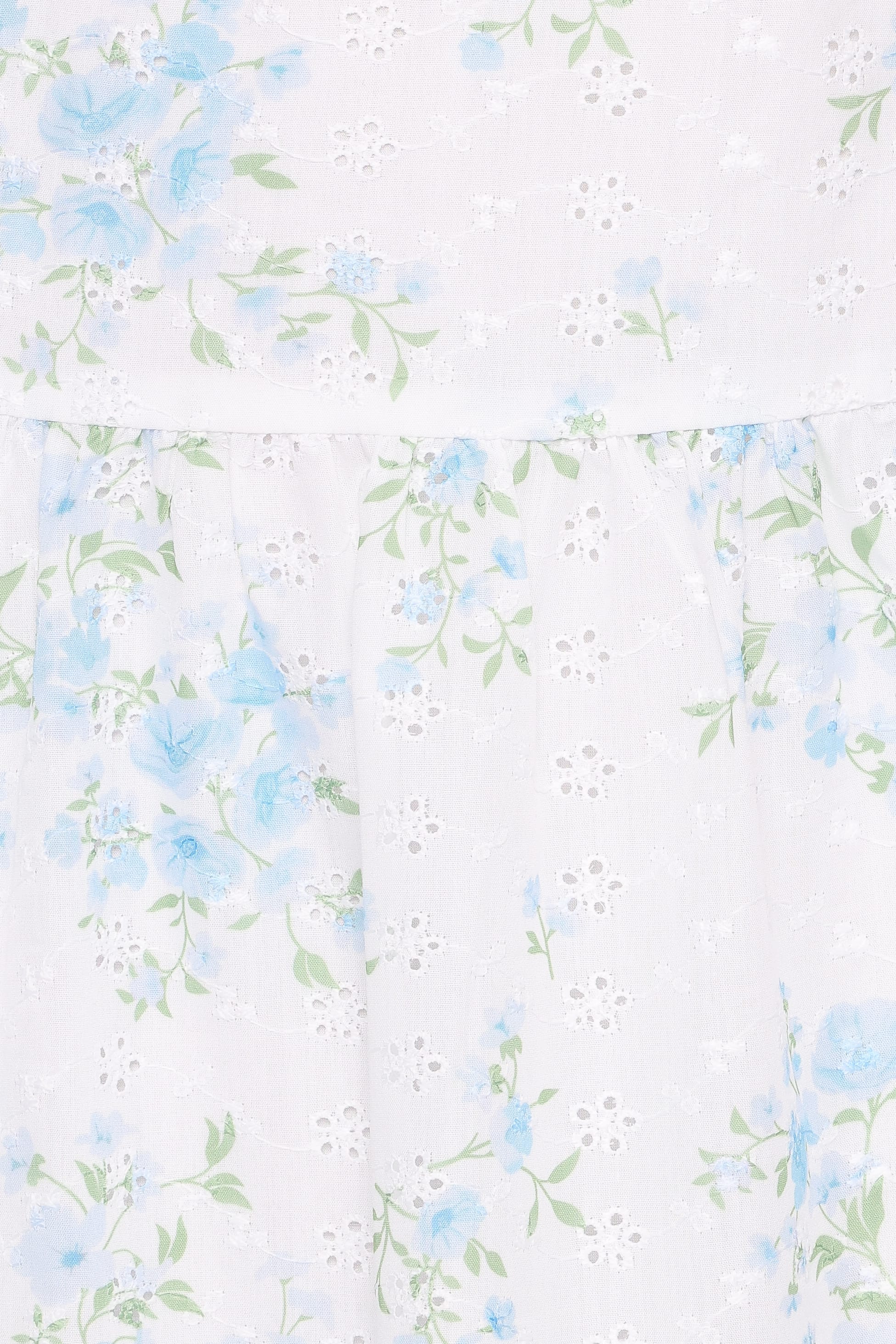 Petal and Pup USA DRESSES Botanique Midi Dress - Blue Floral