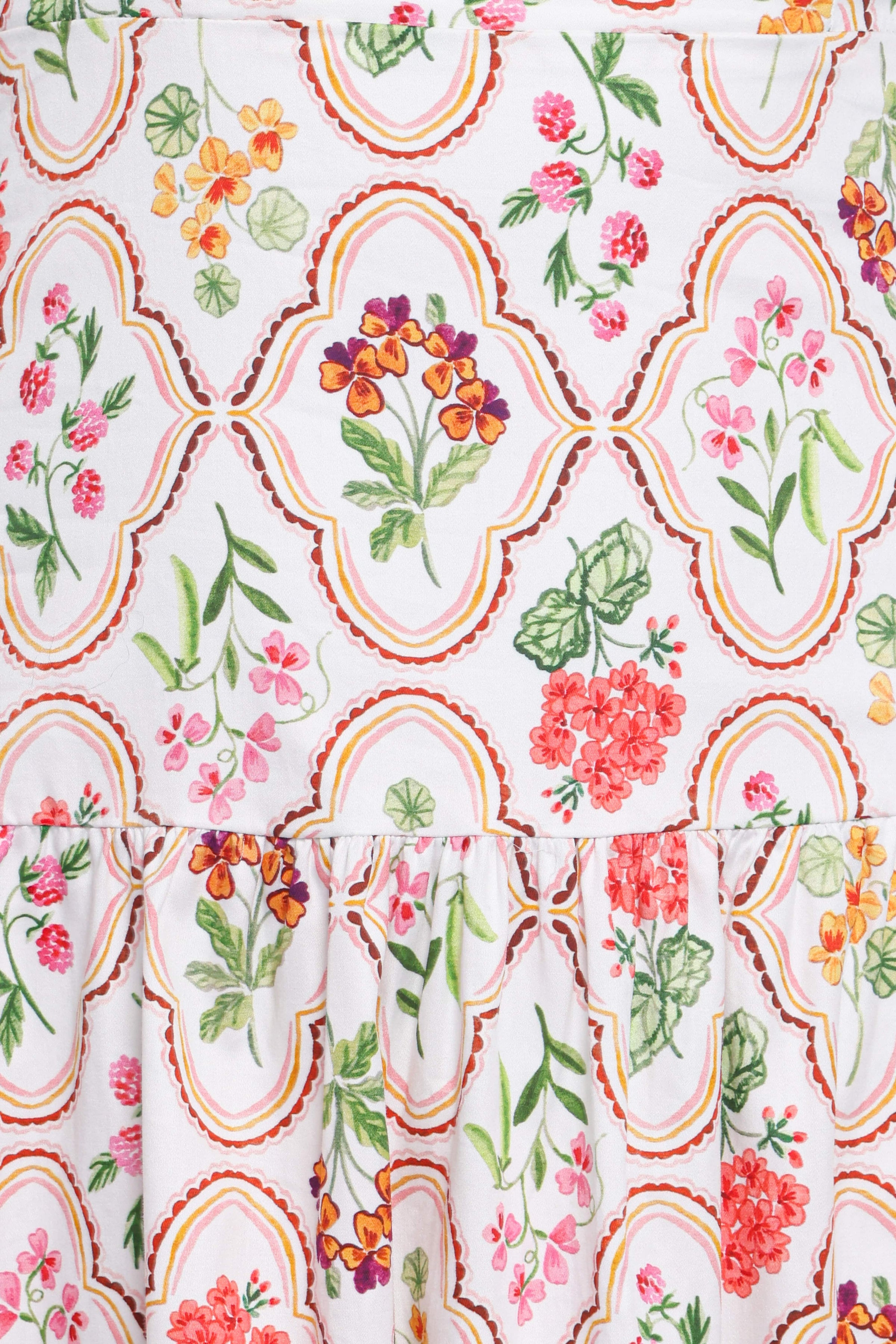 Petal and Pup USA DRESSES Botanique Midi Dress - Coral Wildflower