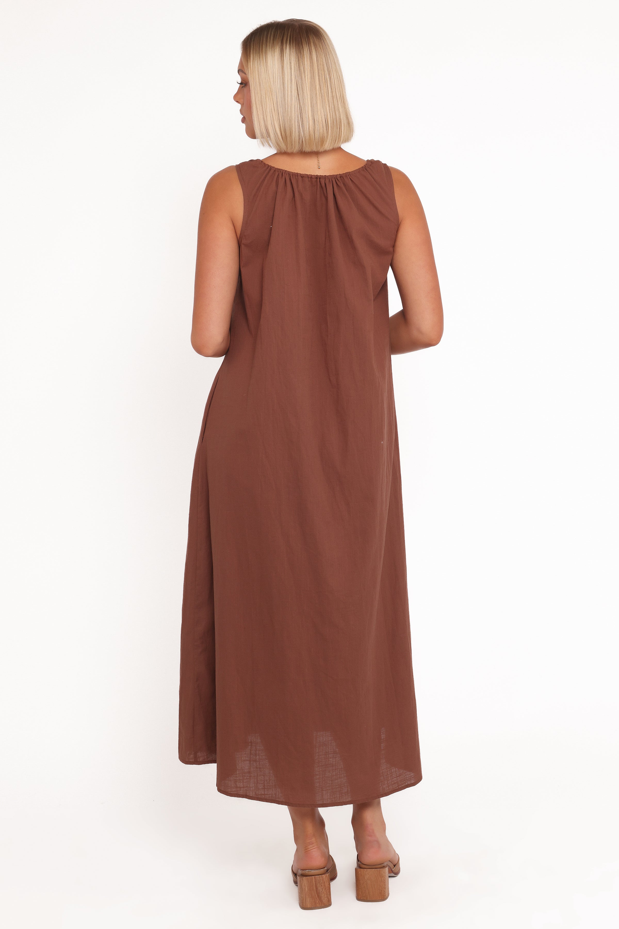 Petal and Pup USA DRESSES Bowman Maxi Dress - Chocolate Brown