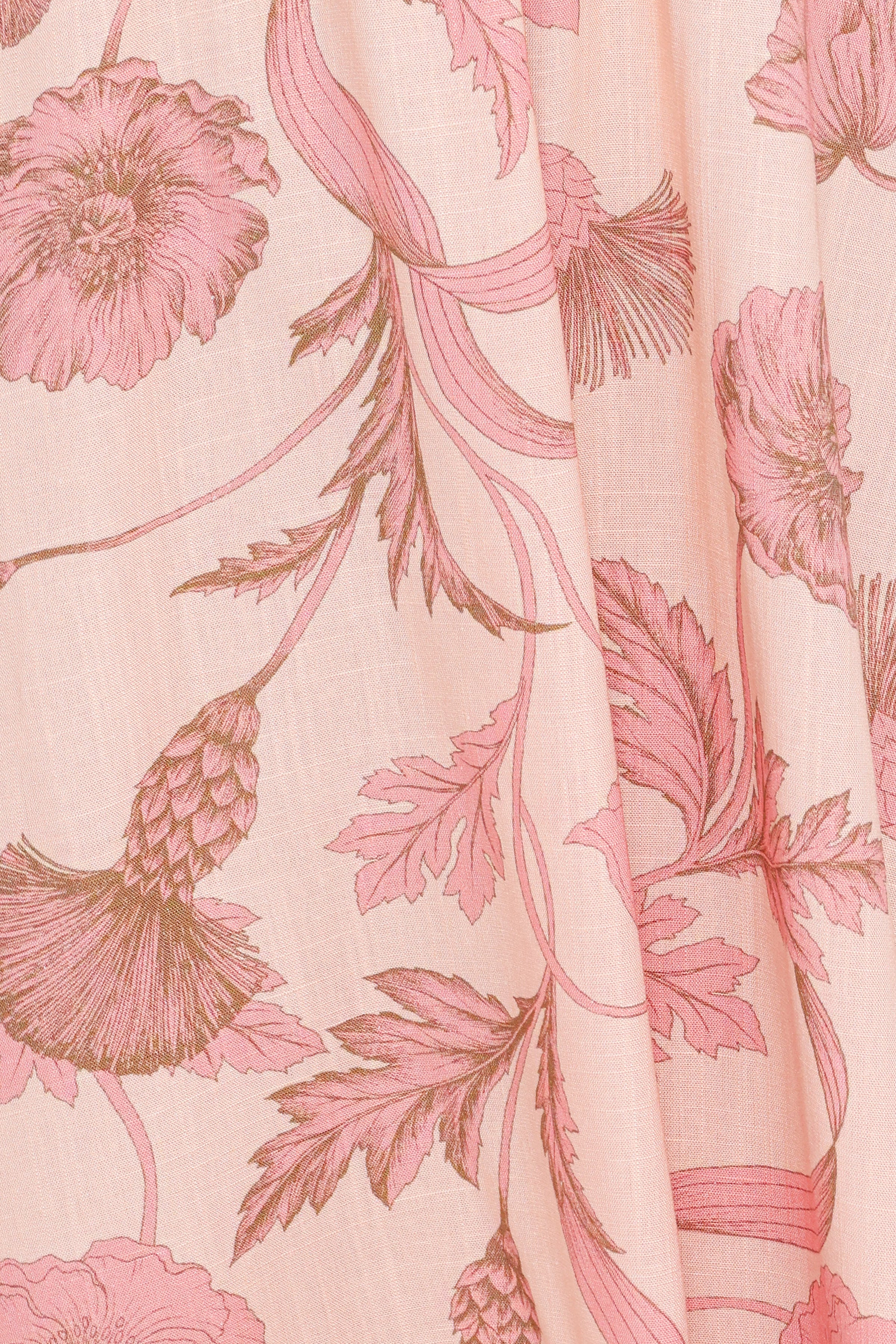Petal and Pup USA DRESSES Bowman Maxi Dress - Pink Floral