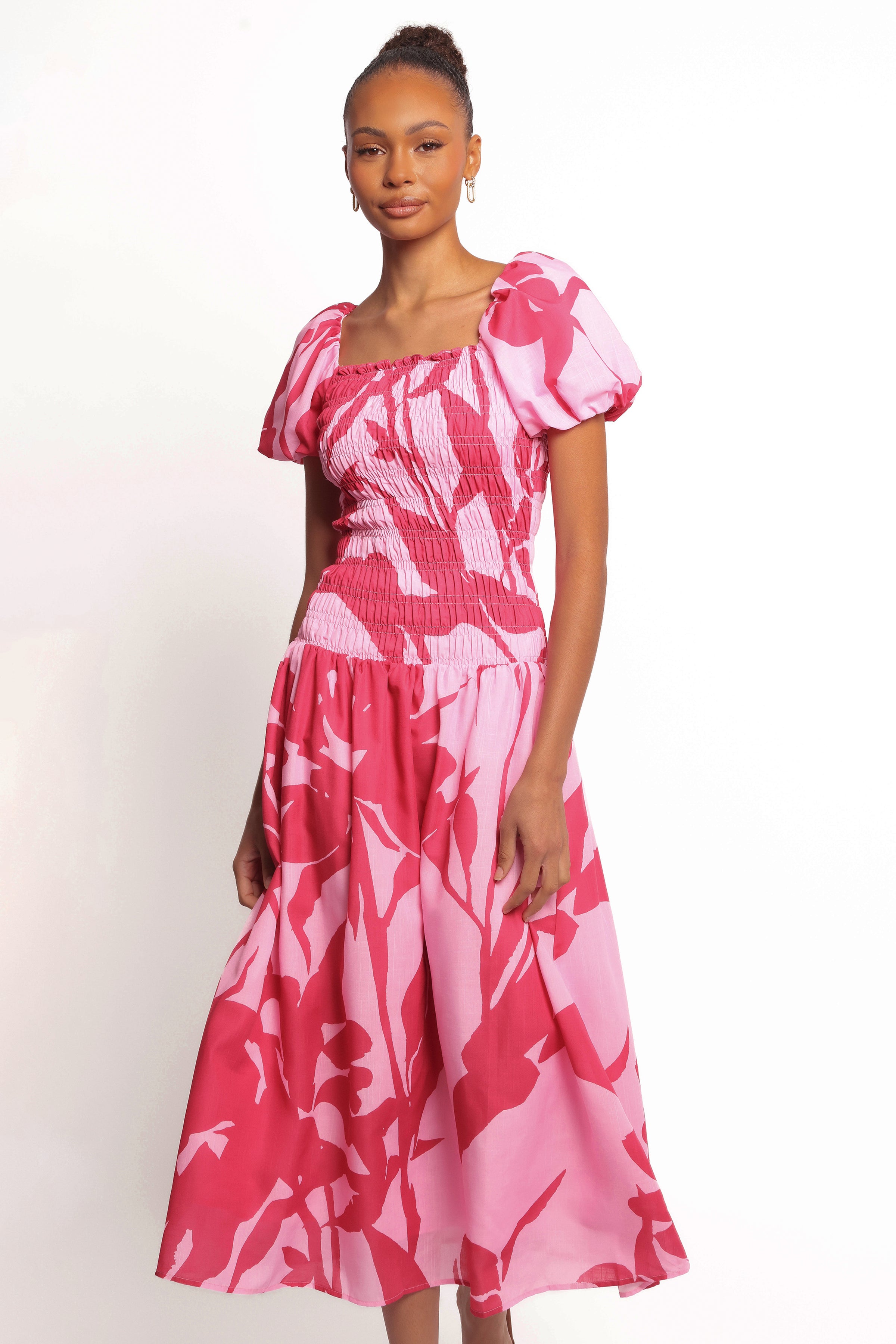Petal and Pup USA DRESSES Bradley Maxi Dress - Pink Floral (Hold for Amazon)