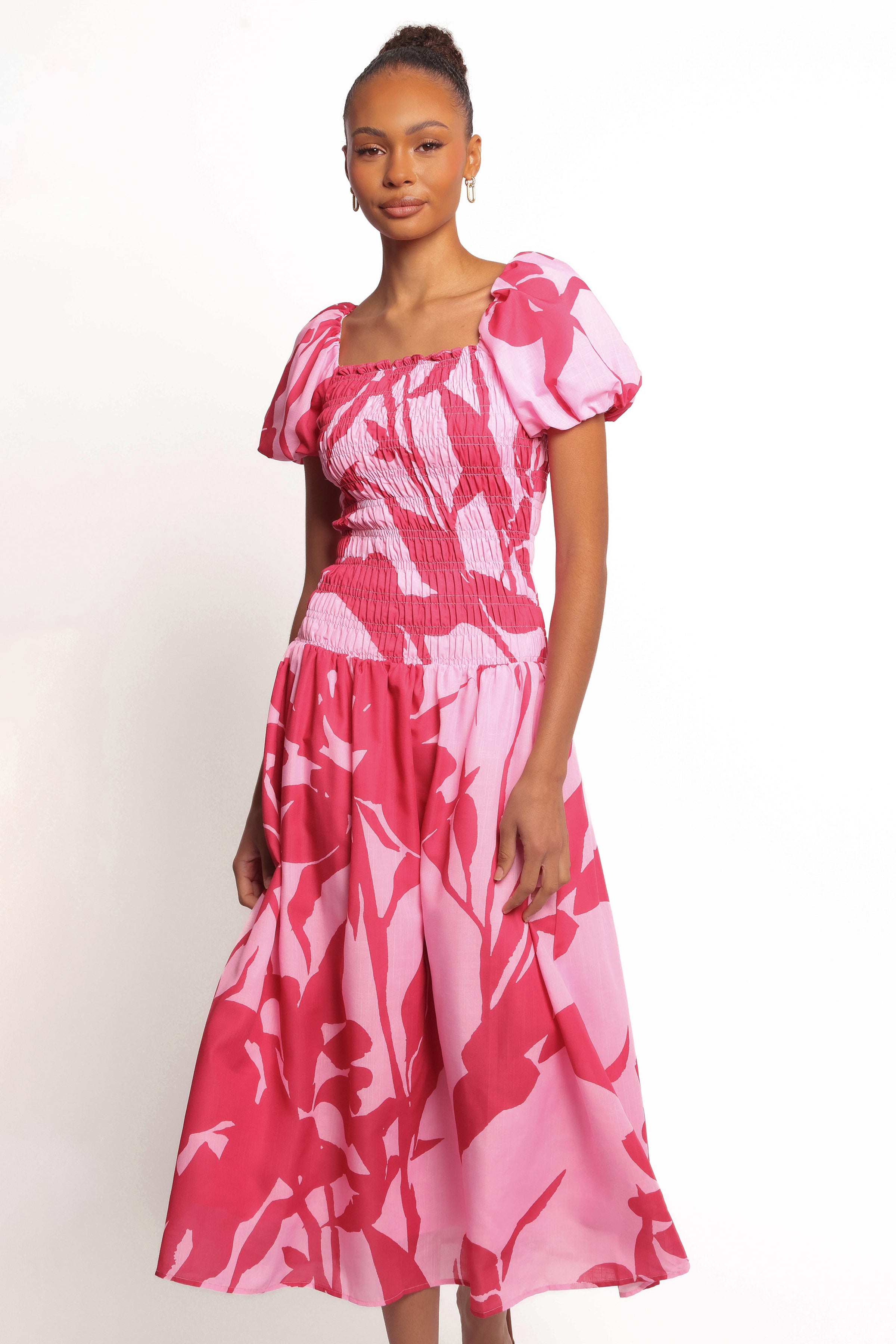 Petal and Pup USA DRESSES Bradley Maxi Dress - Pink Floral (Hold for Amazon)