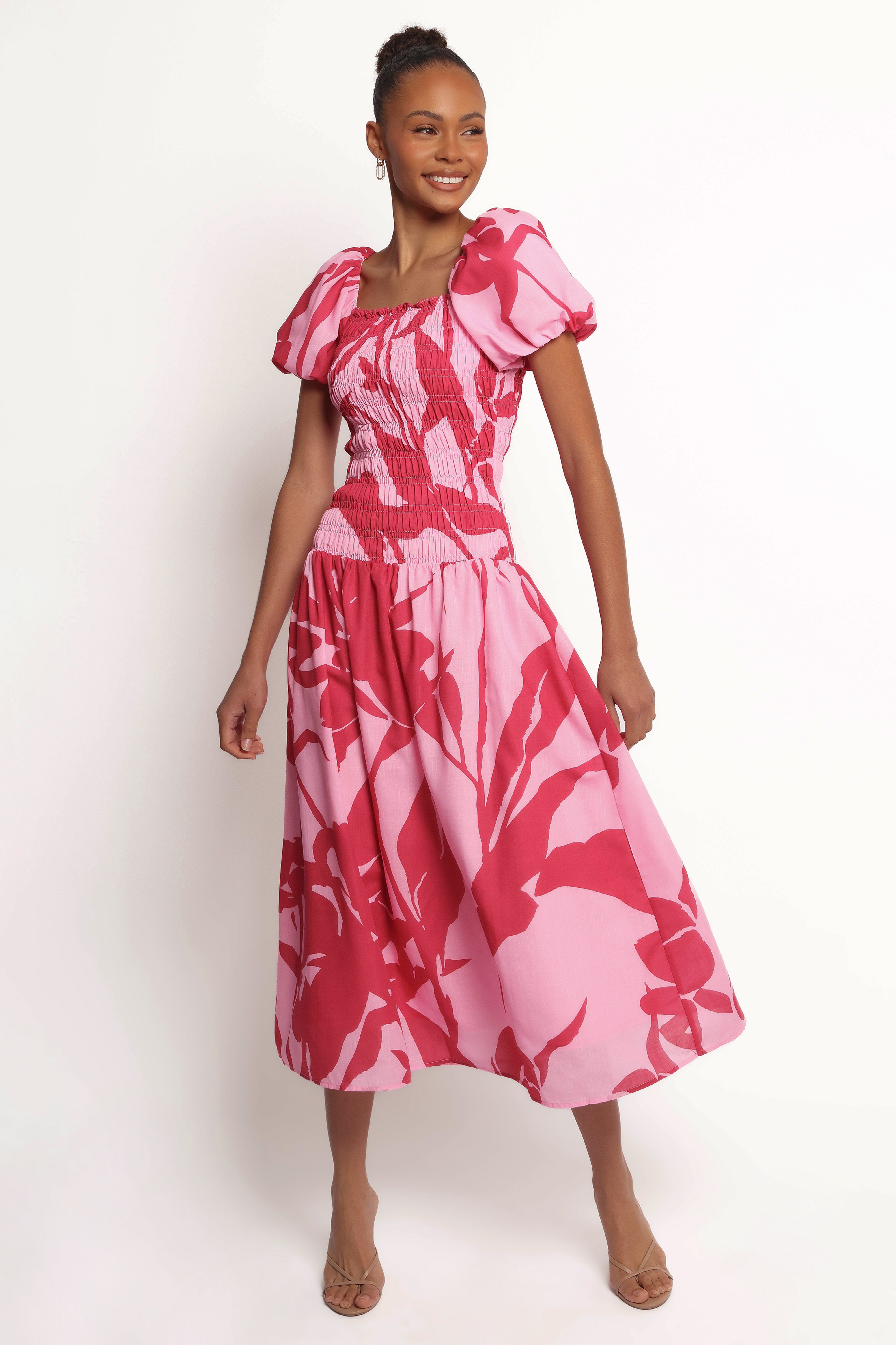 Petal and Pup USA DRESSES Bradley Maxi Dress - Pink Floral (Hold for Amazon)