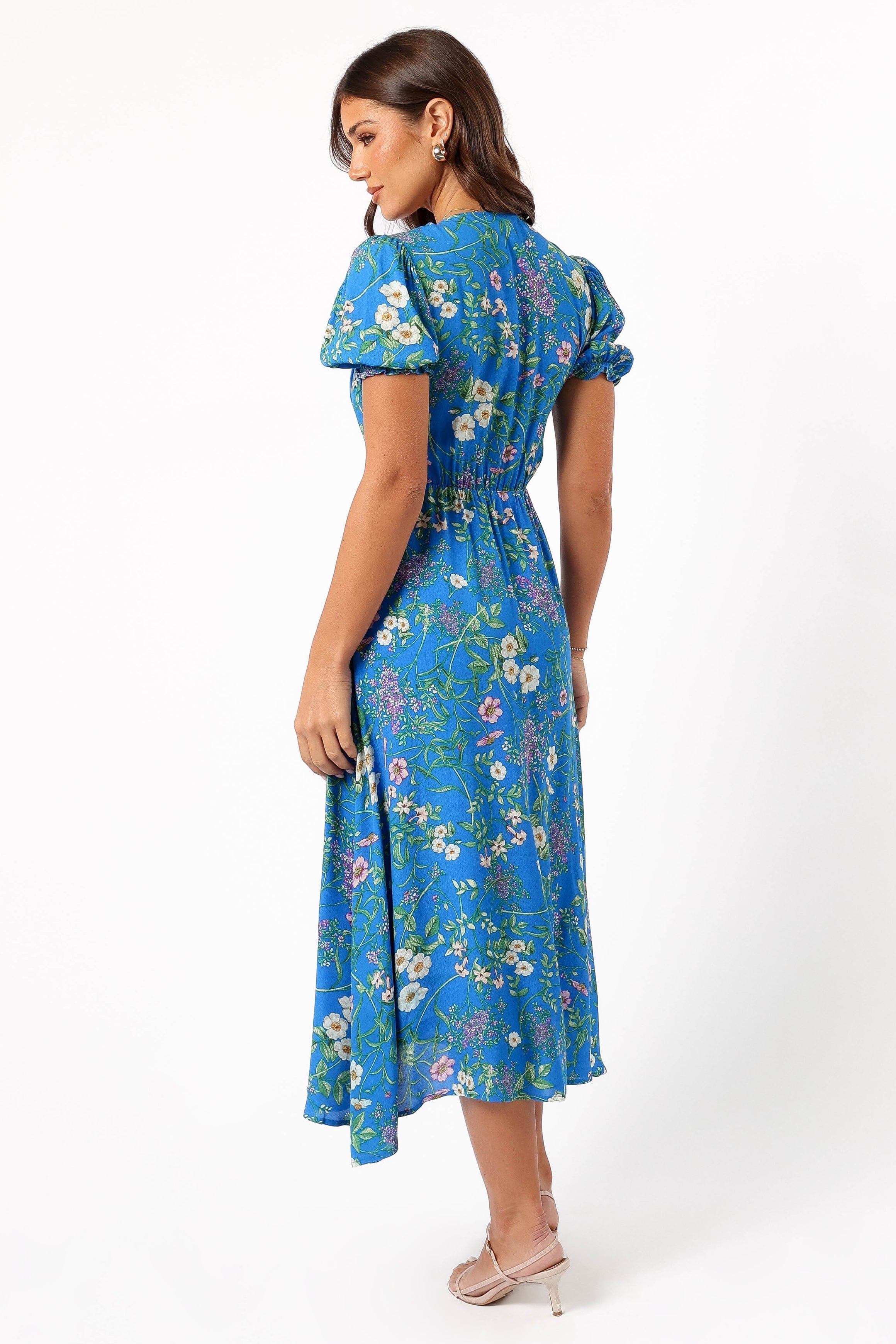 Petal and Pup USA DRESSES Brax Floral Dress - Blue Ivy