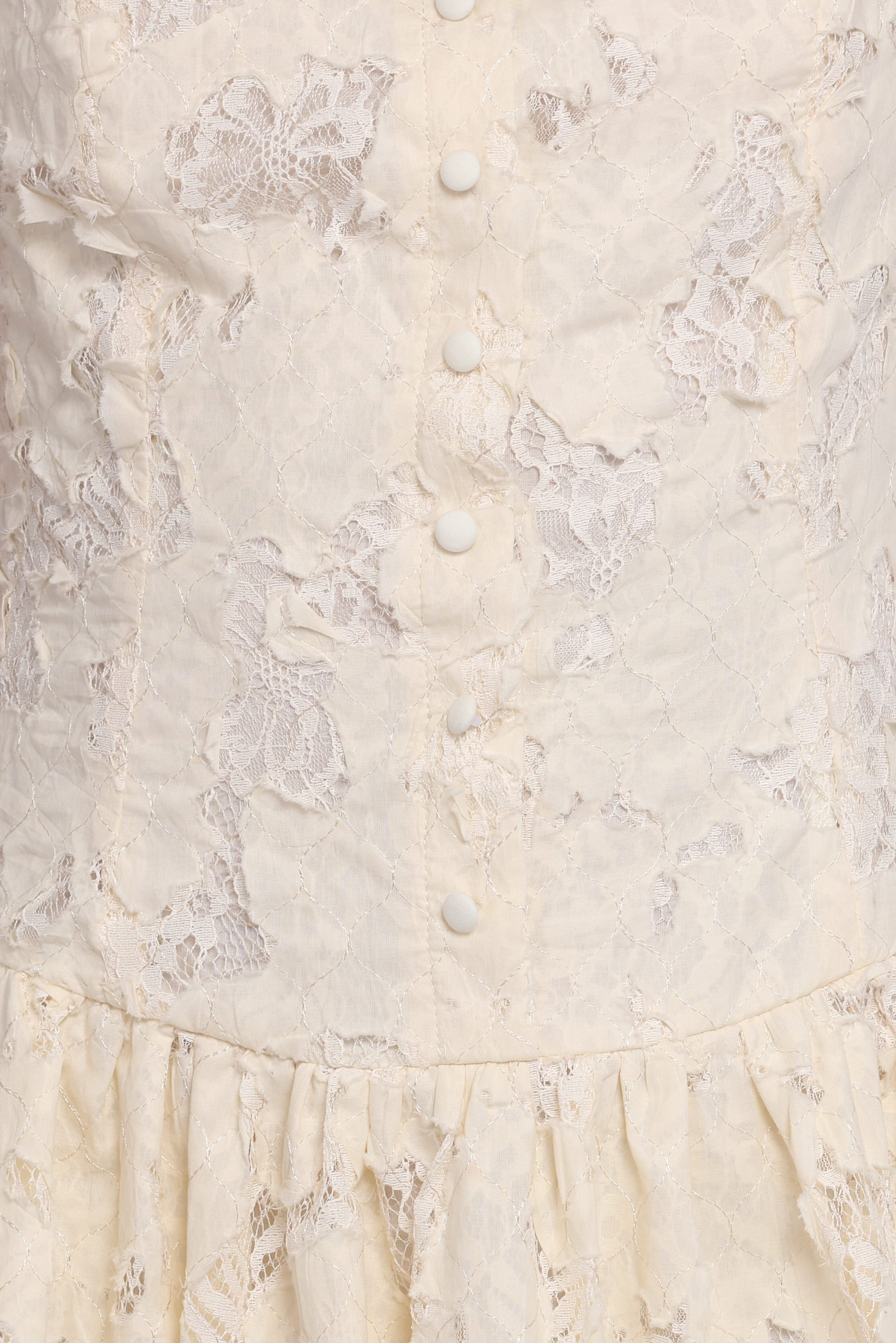 Petal and Pup USA DRESSES Briar Lace Mini Dress - Cream