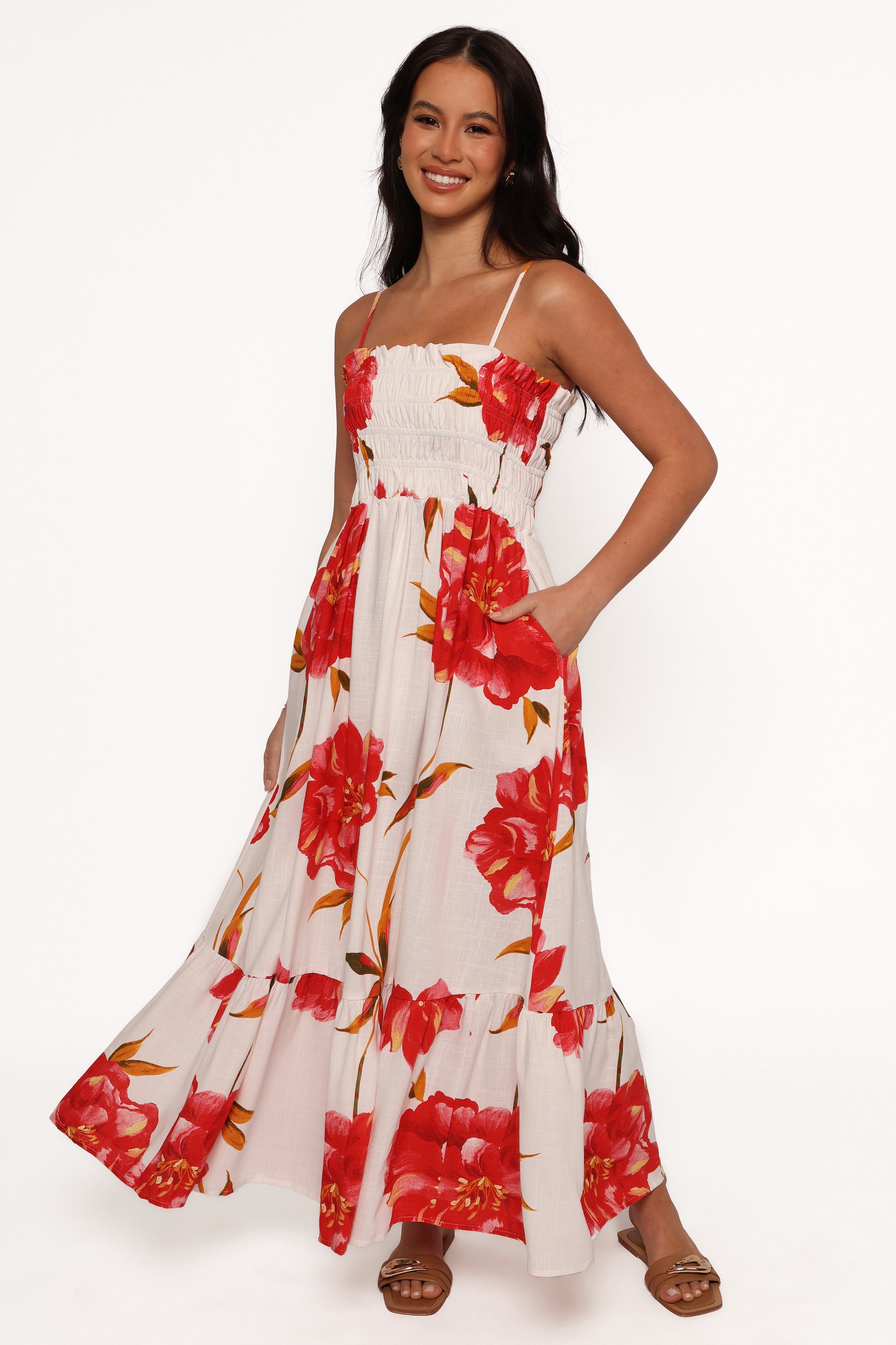Petal and Pup USA DRESSES Bridger Maxi Dress - Scarlet Rose (Hold for Rack)