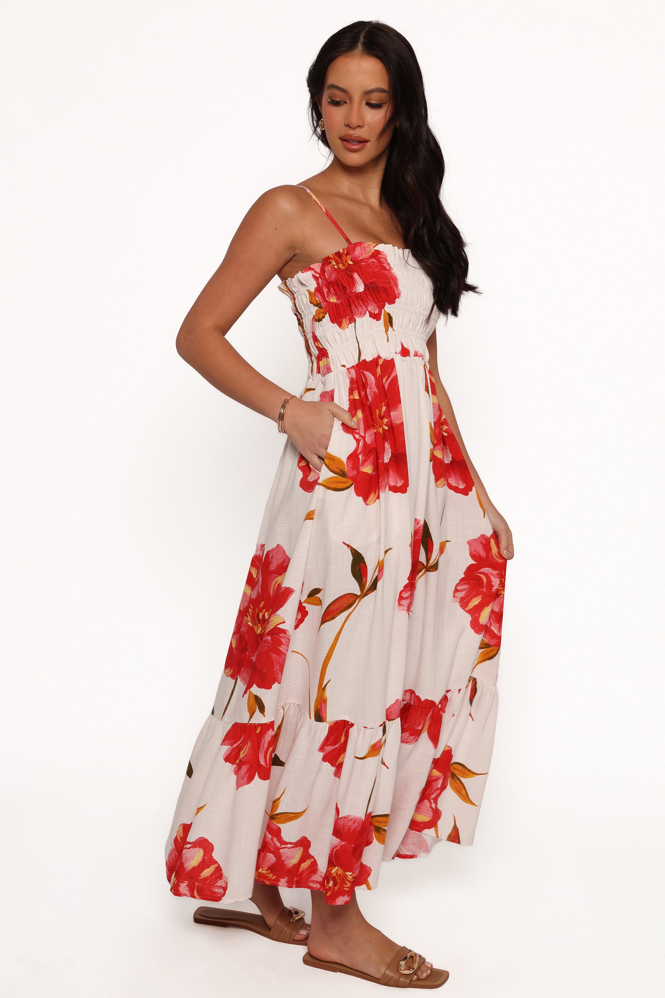 Petal and Pup USA DRESSES Bridger Maxi Dress - Scarlet Rose (Hold for Rack)