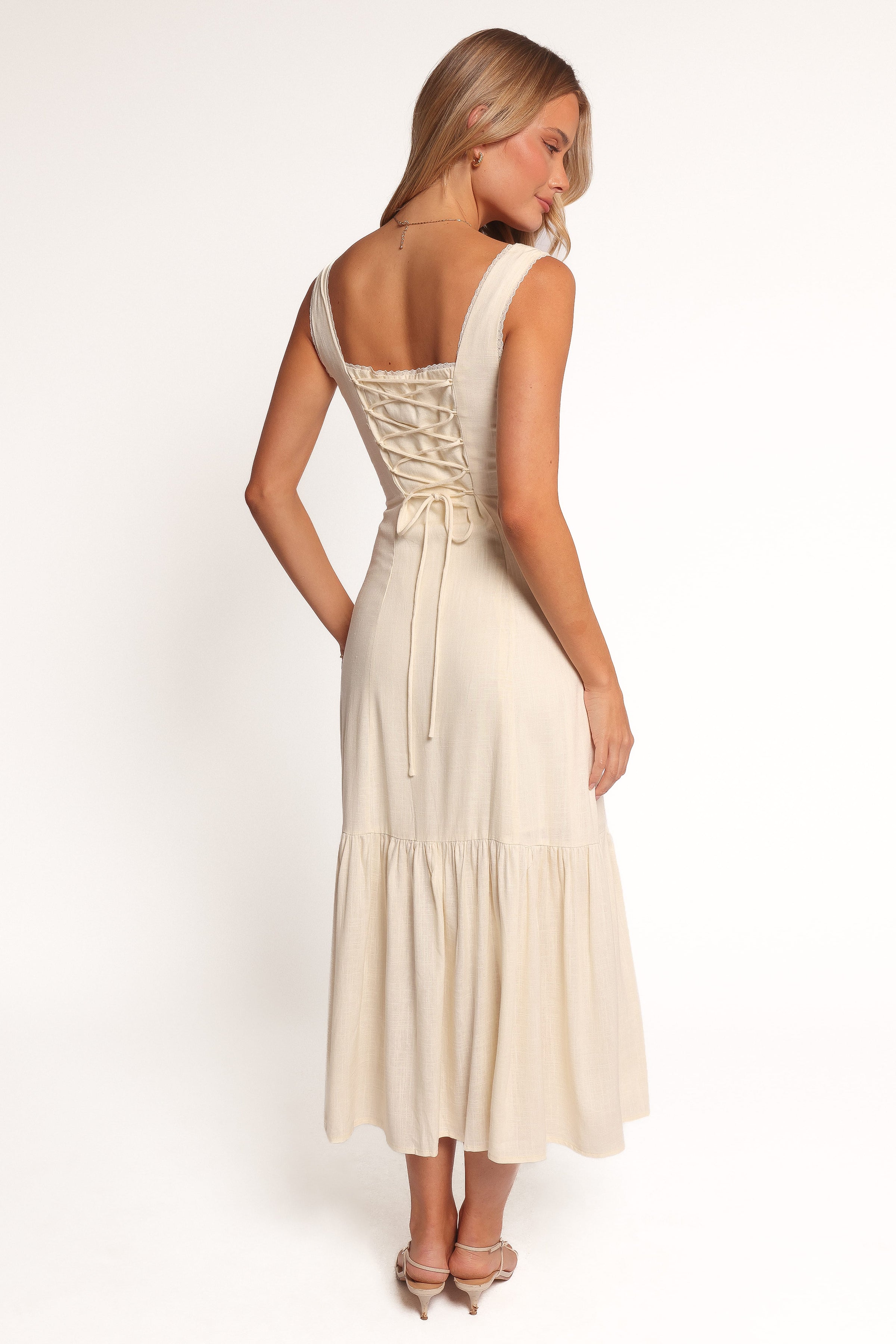 Petal and Pup USA DRESSES Brisa Maxi Dress - Cream