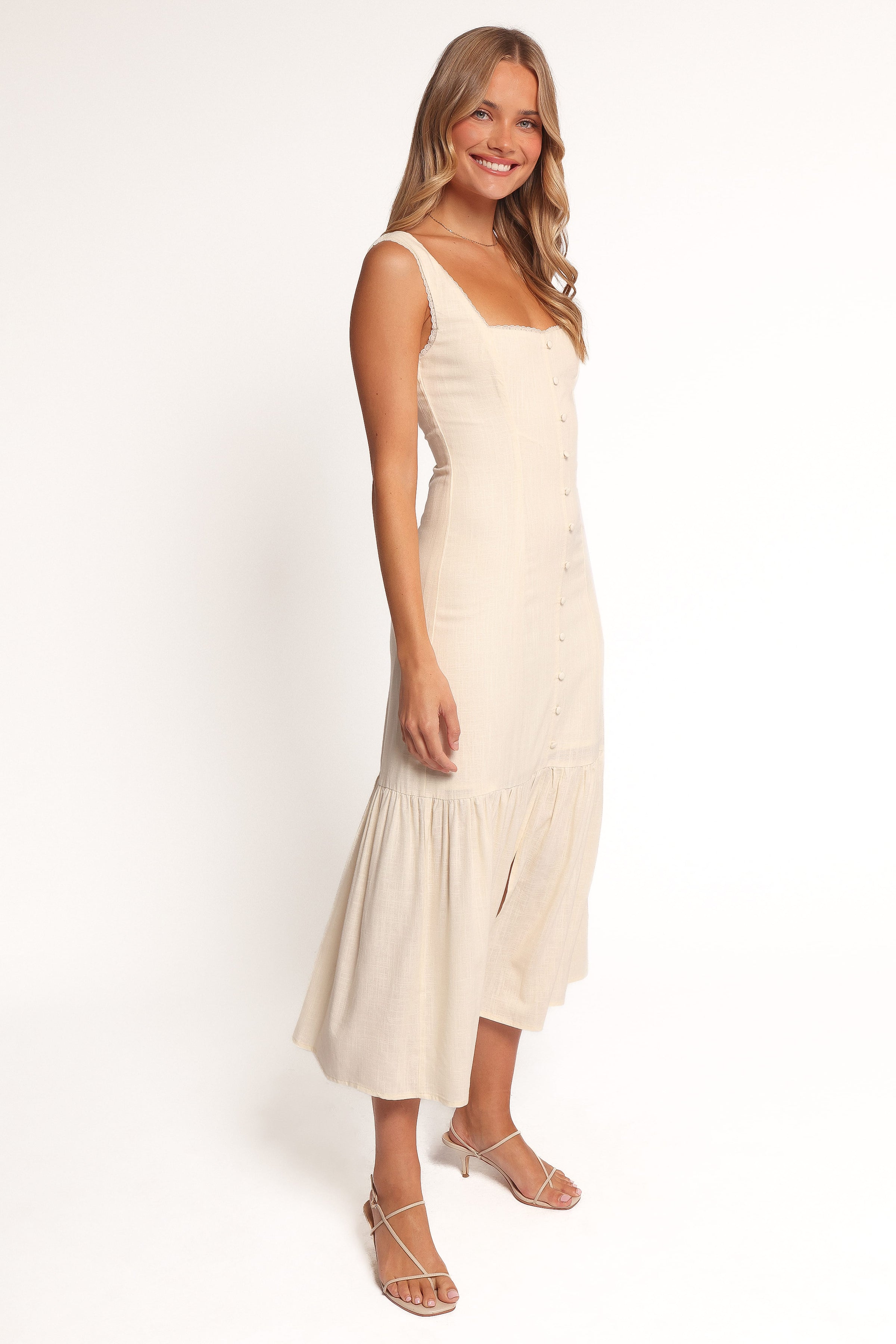 Petal and Pup USA DRESSES Brisa Maxi Dress - Cream