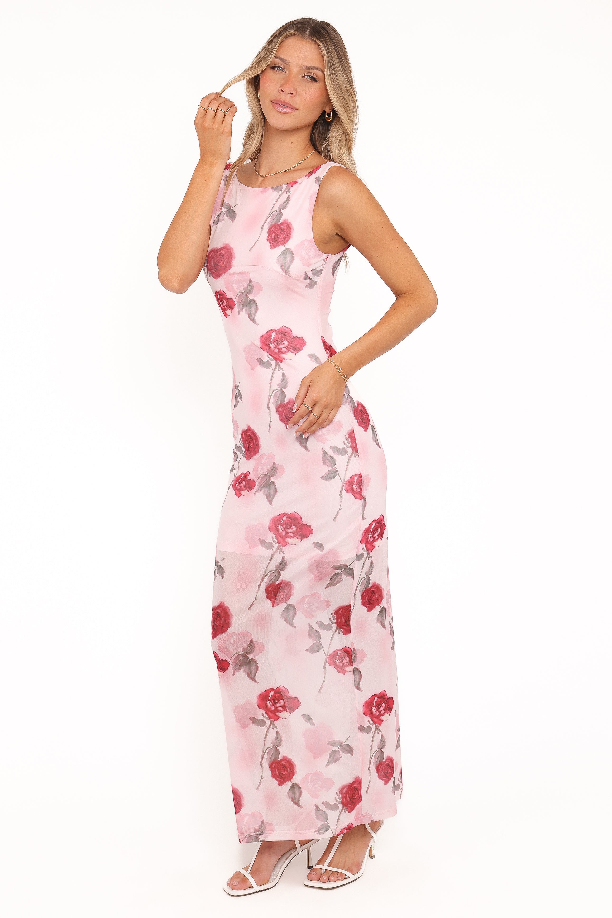 Petal and Pup USA DRESSES Brissa Maxi Dress - Pink Floral