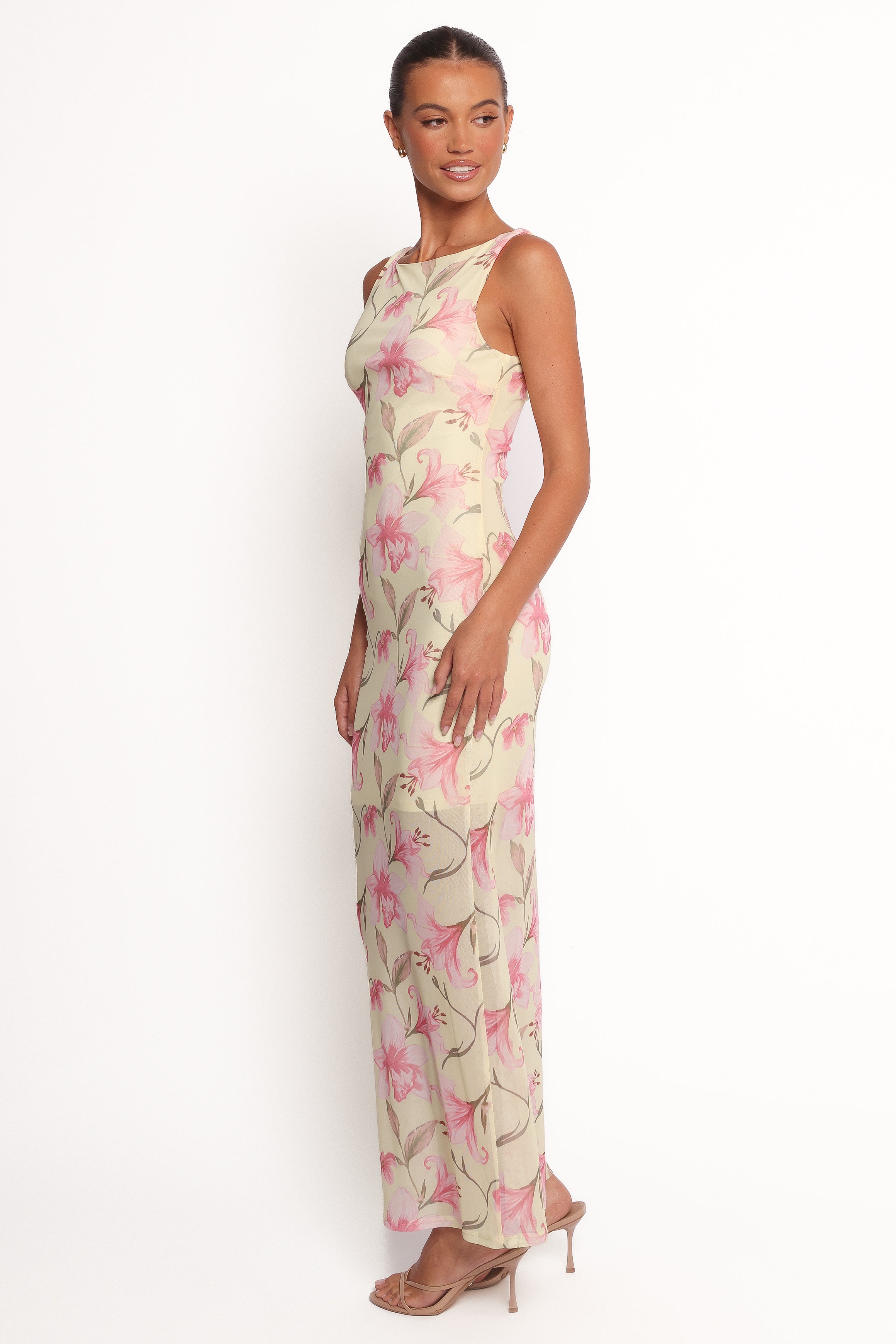 Petal and Pup USA DRESSES Brissa Maxi Dress - Yellow Floral