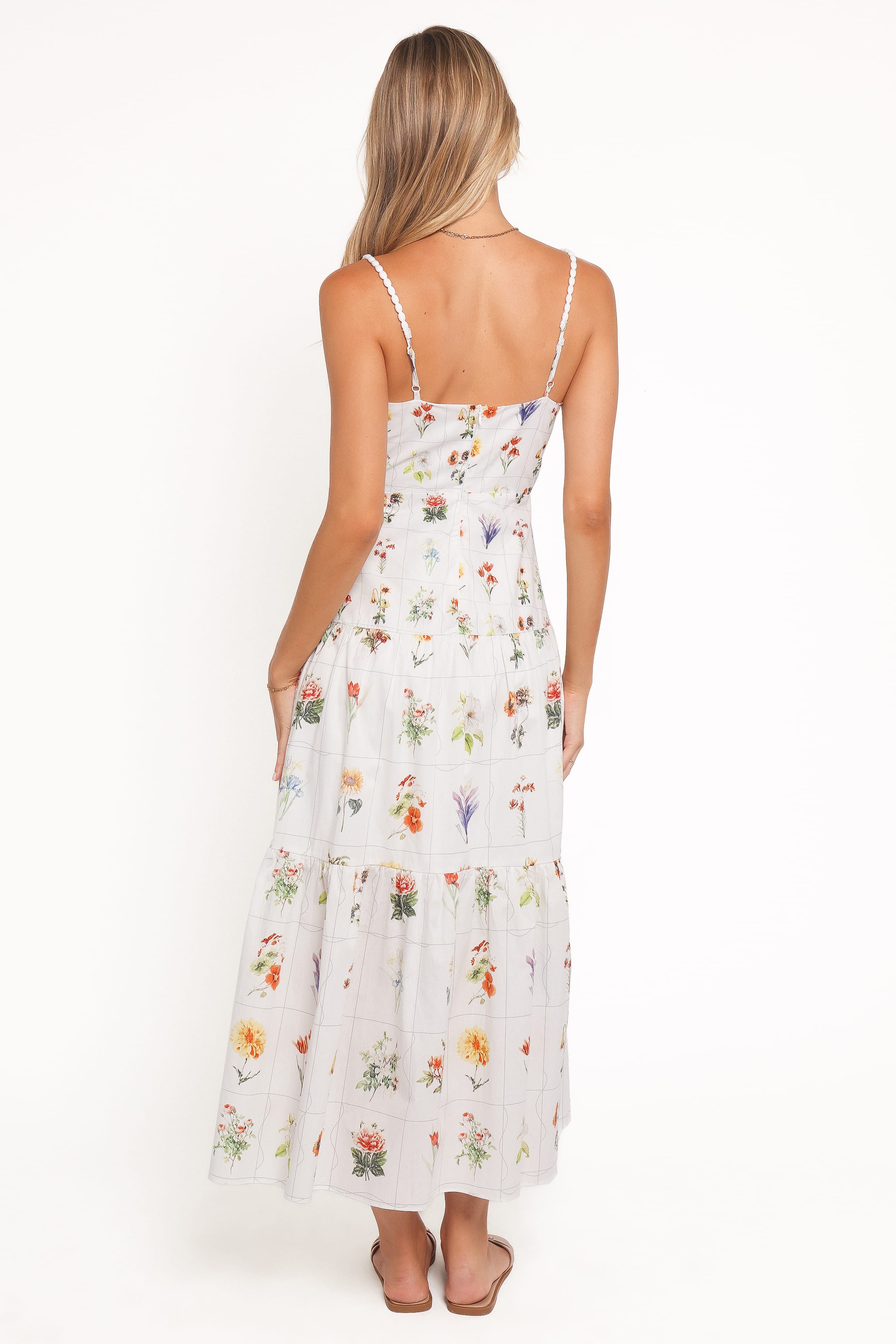 Petal and Pup USA DRESSES Brooks Maxi Dress - White Floral
