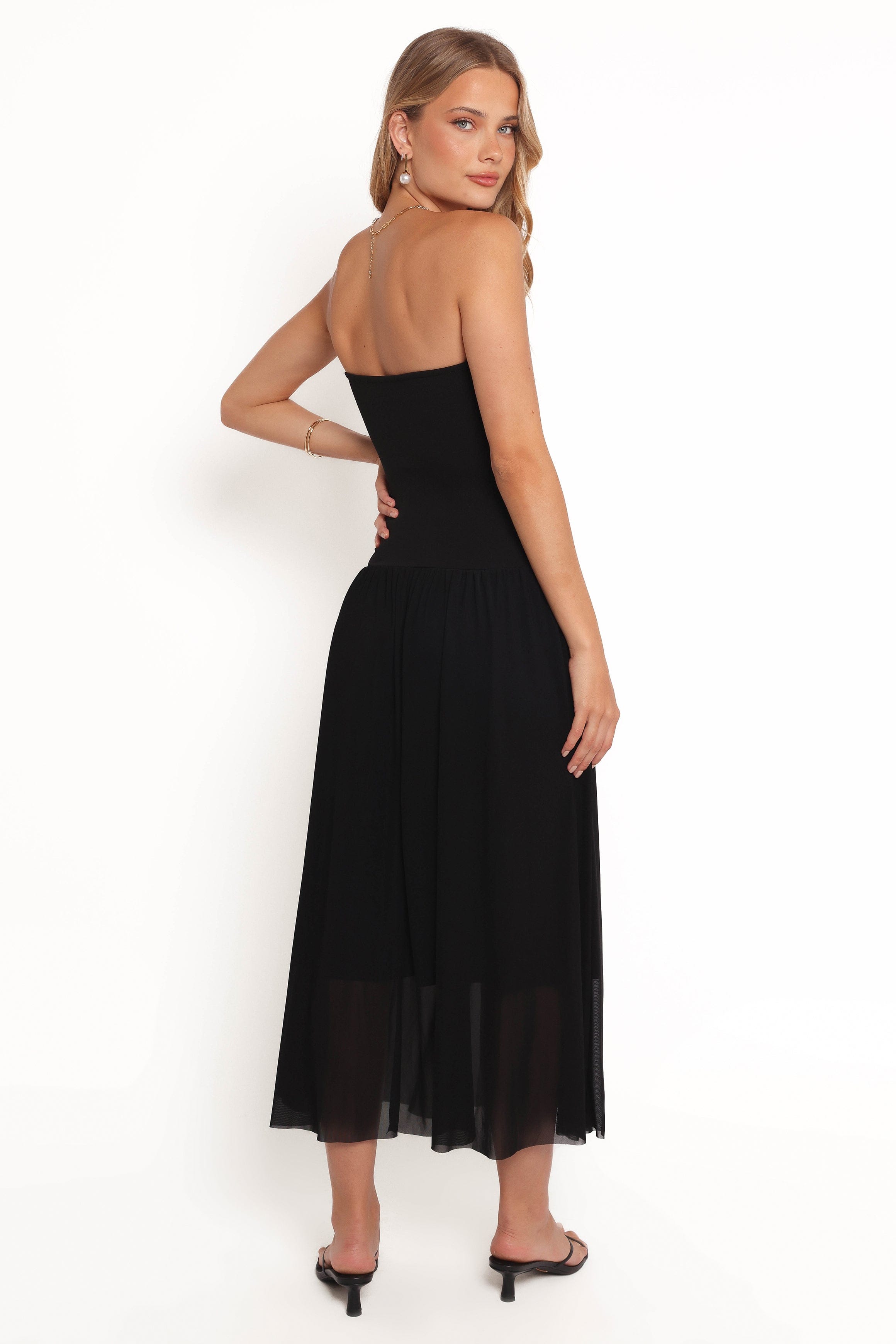 Petal and Pup USA DRESSES Caitie Midi Dress - Black