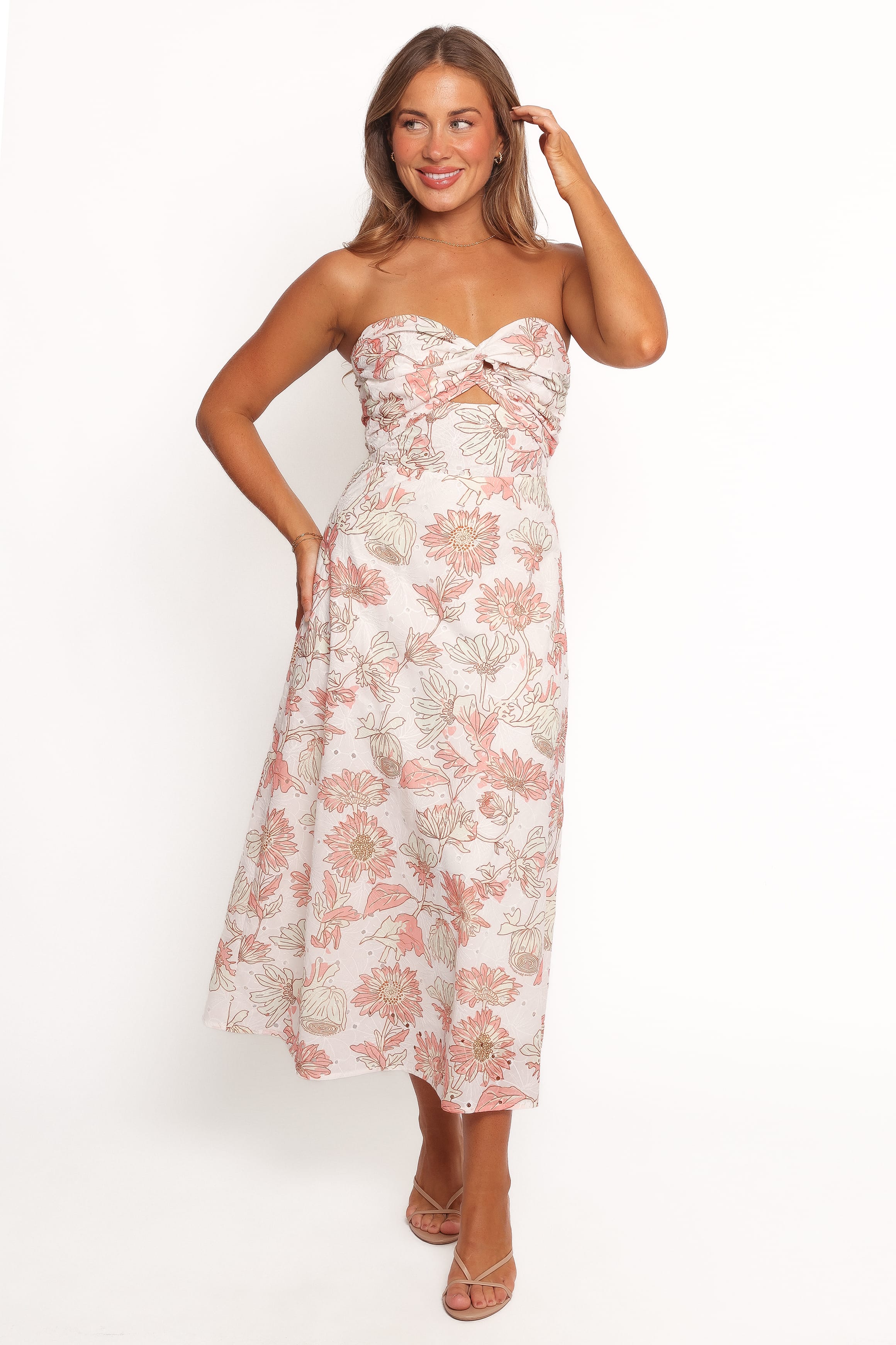 Petal and Pup USA DRESSES Calantha Maxi Dress - Pink Floral