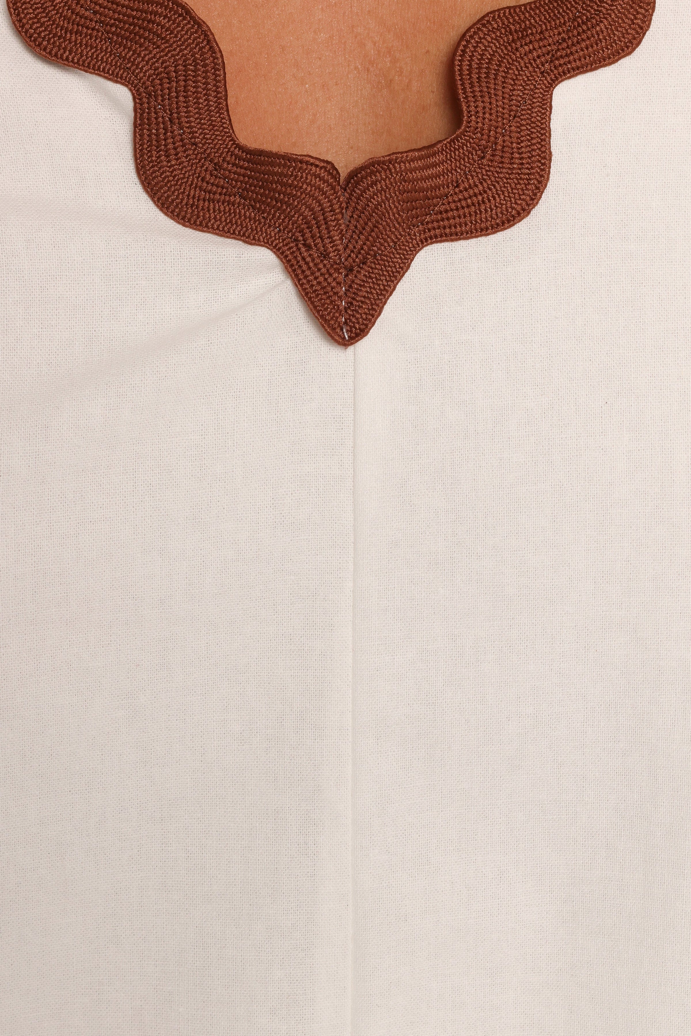 Petal and Pup USA DRESSES Calliope Mini Dress - White Tan (Hold for Rack)