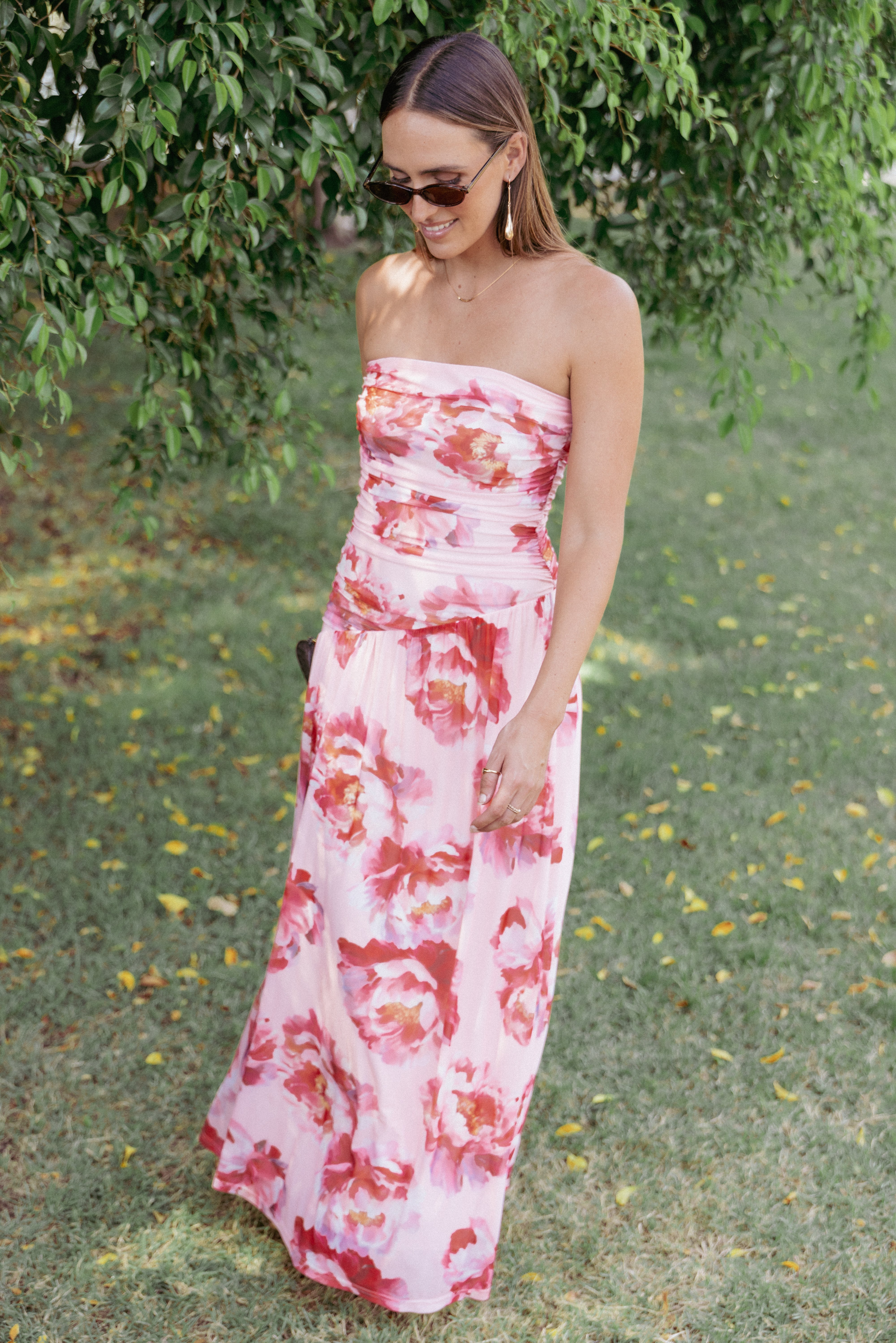 Petal and Pup USA DRESSES Calypso Maxi Dress - Pink Peony