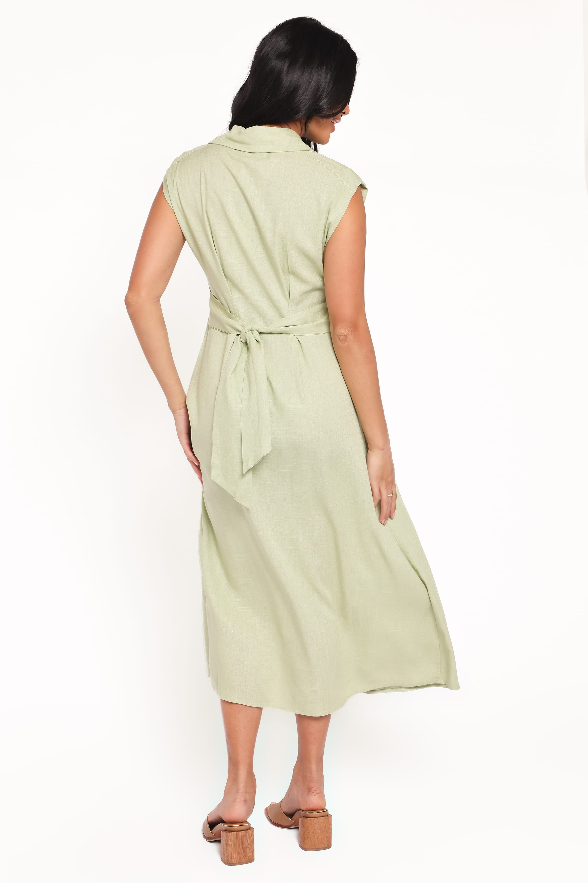 Petal and Pup USA DRESSES Cami Midi Dress - Green