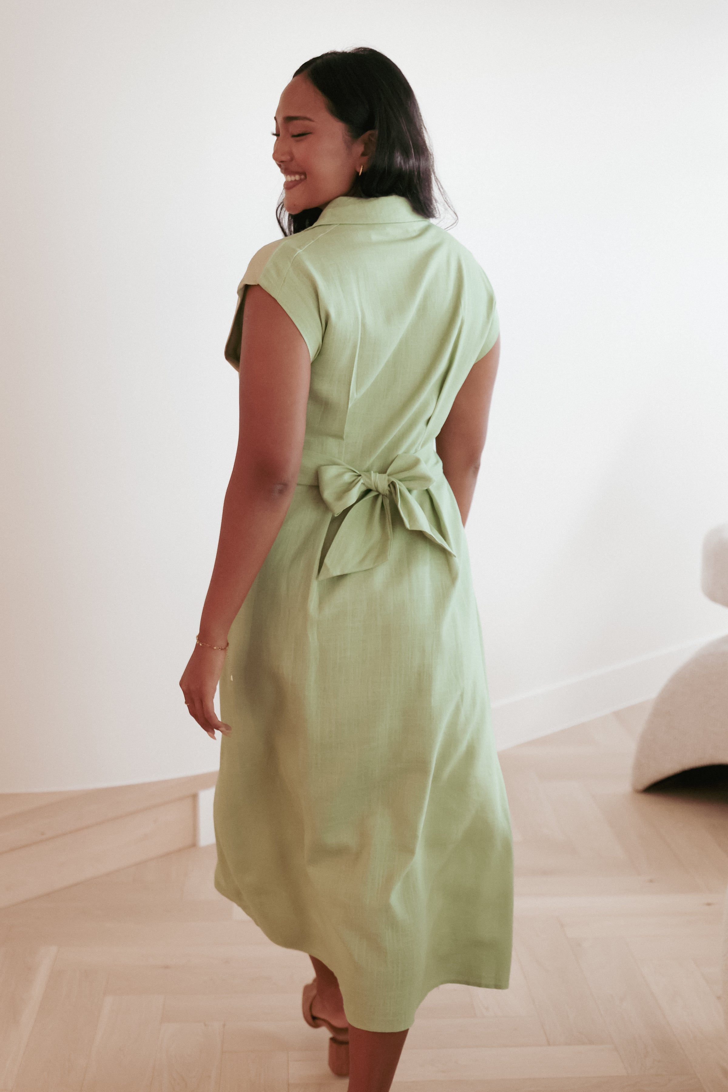 Petal and Pup USA DRESSES Cami Midi Dress - Green
