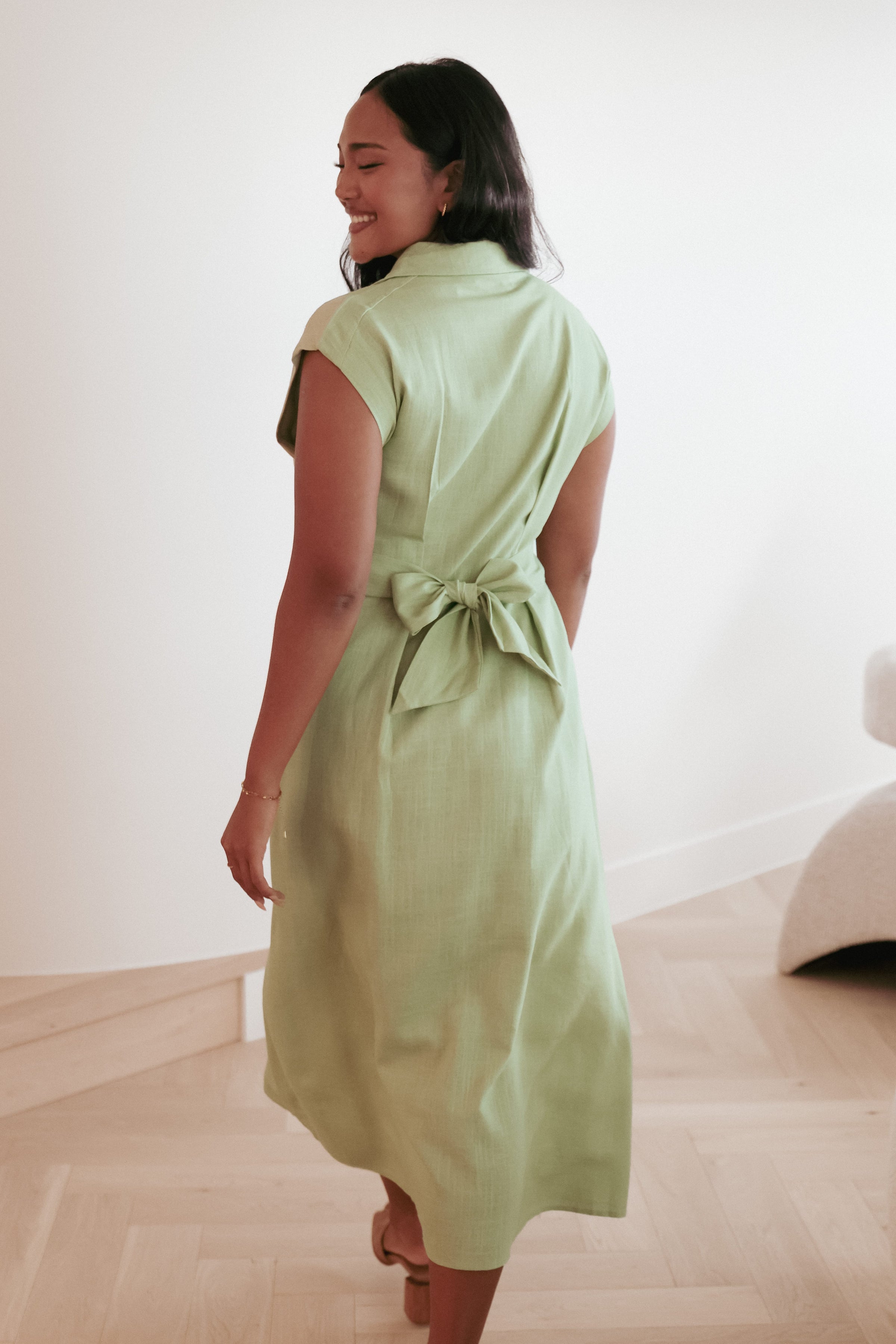 Petal and Pup USA DRESSES Cami Midi Dress - Green