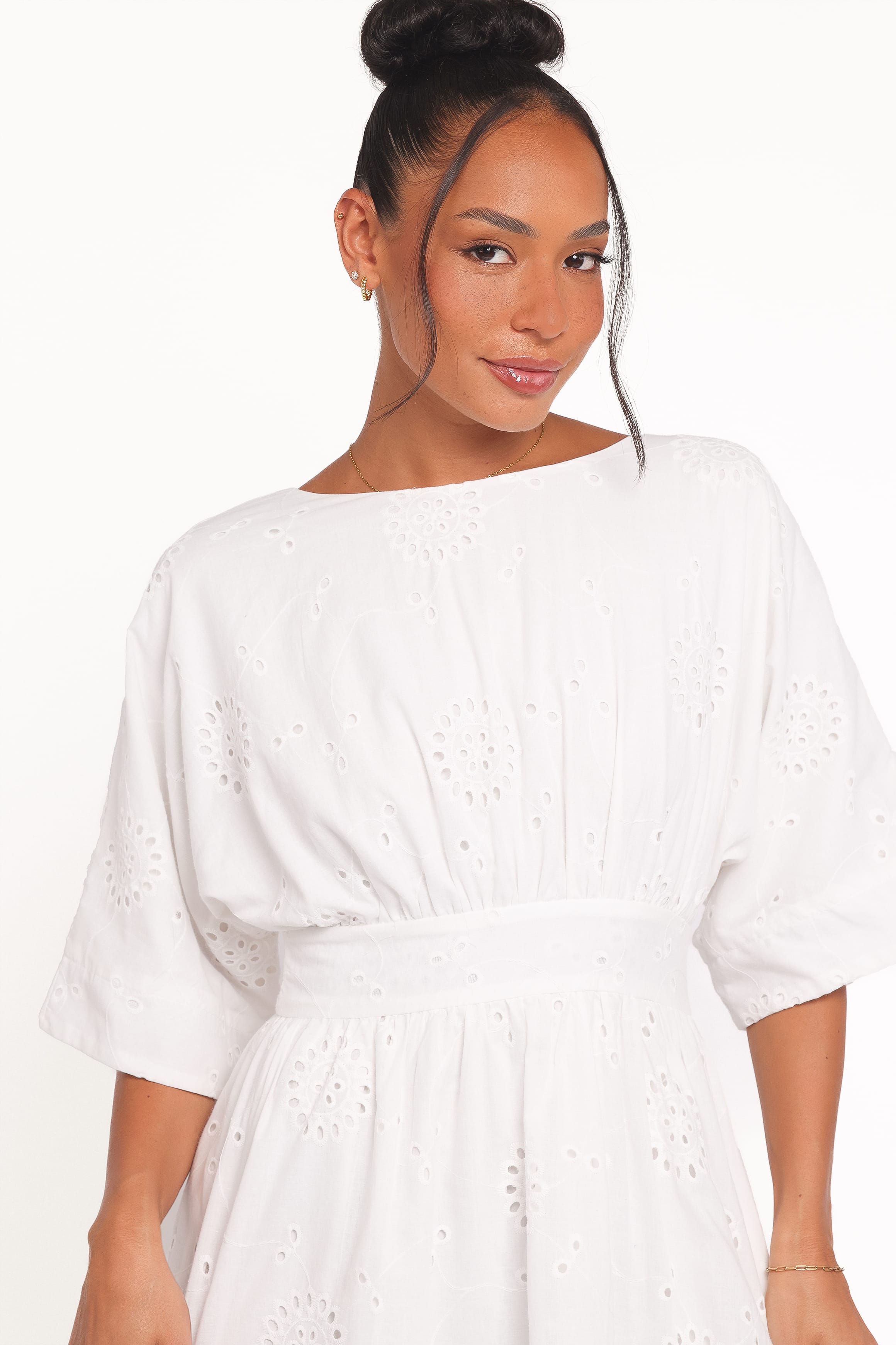Petal and Pup USA DRESSES Camila Open Back Mini Dress - White
