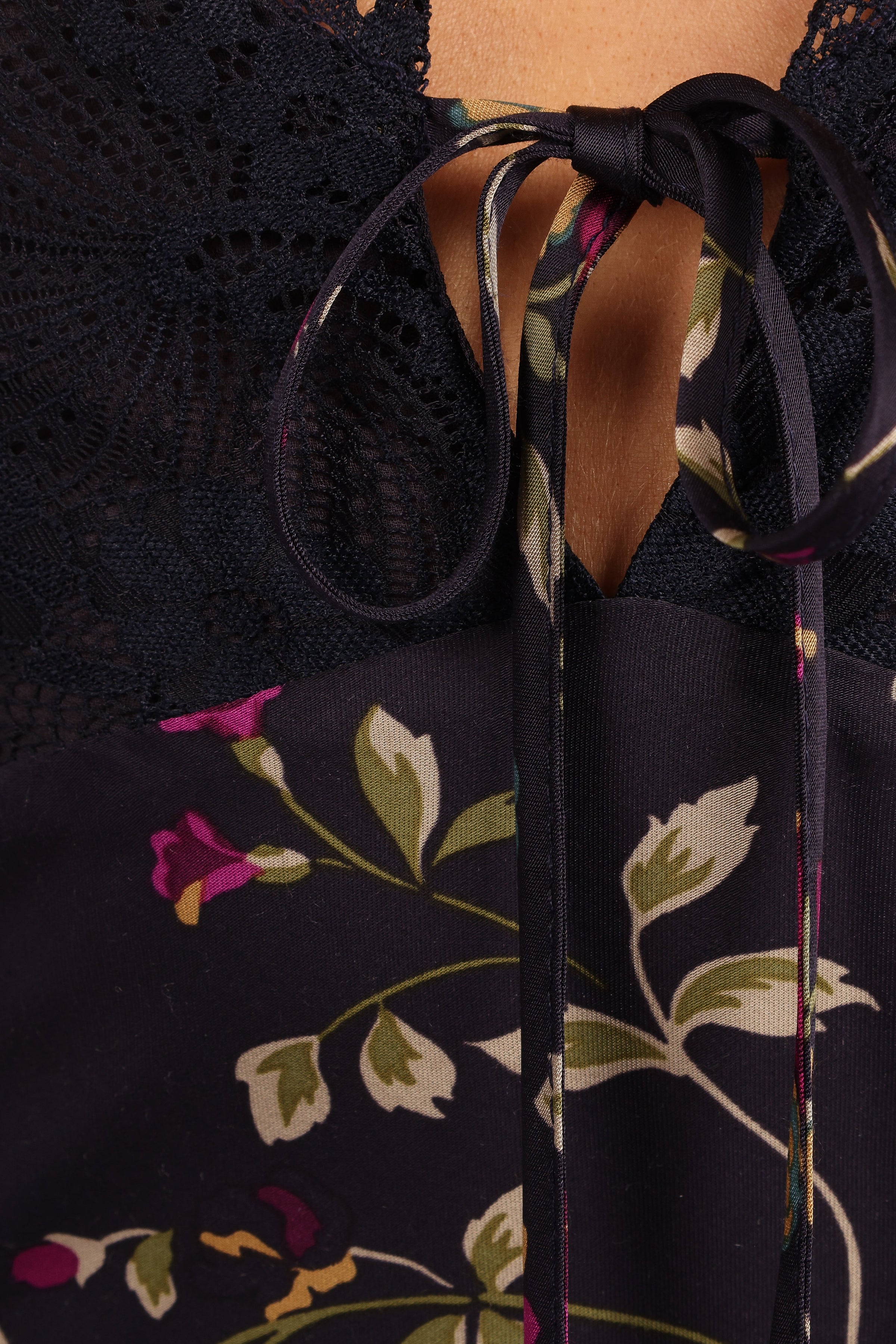 Petal and Pup USA DRESSES Cammy Maxi Slip Dress - Midnight Floral