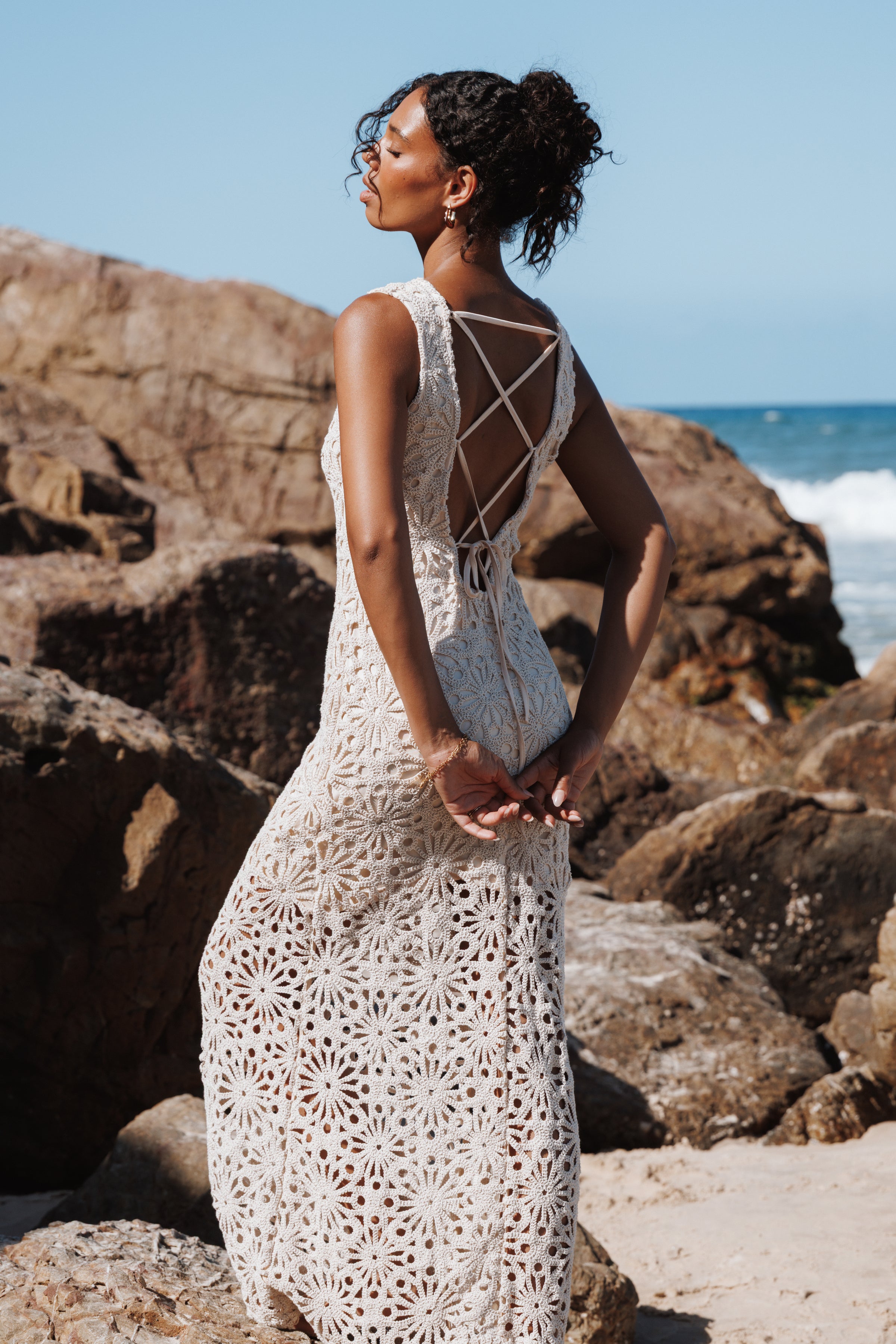 Petal and Pup USA DRESSES Carlene Maxi Dress - Natural