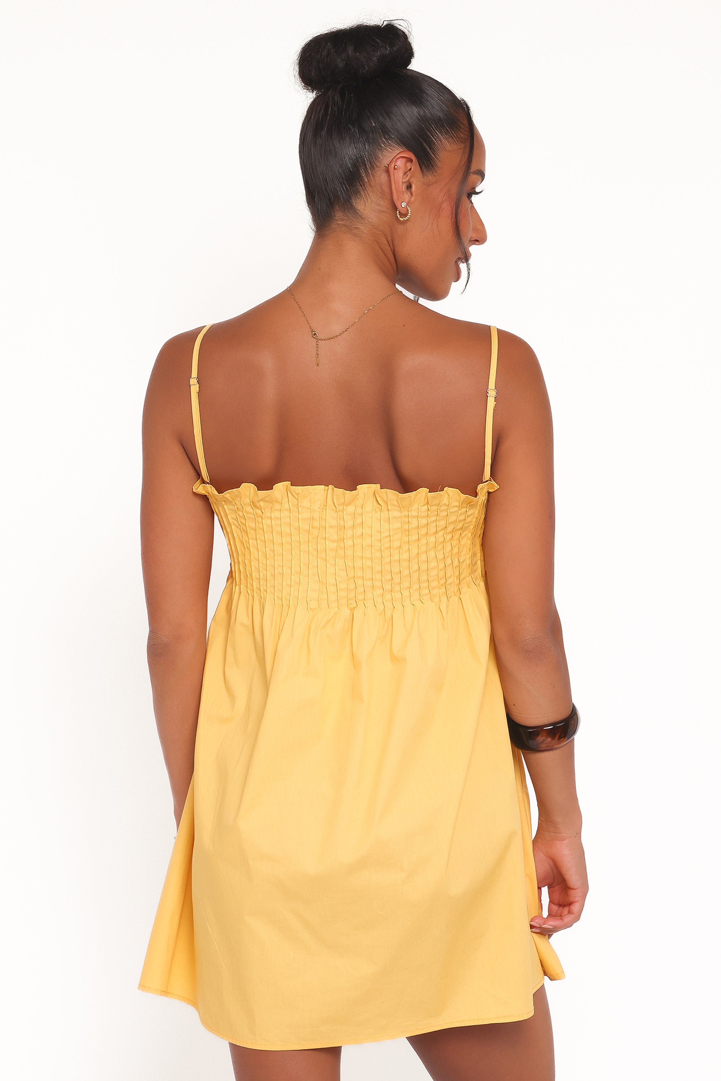 Petal and Pup USA DRESSES Carson Pleated Mini Dress - Mango