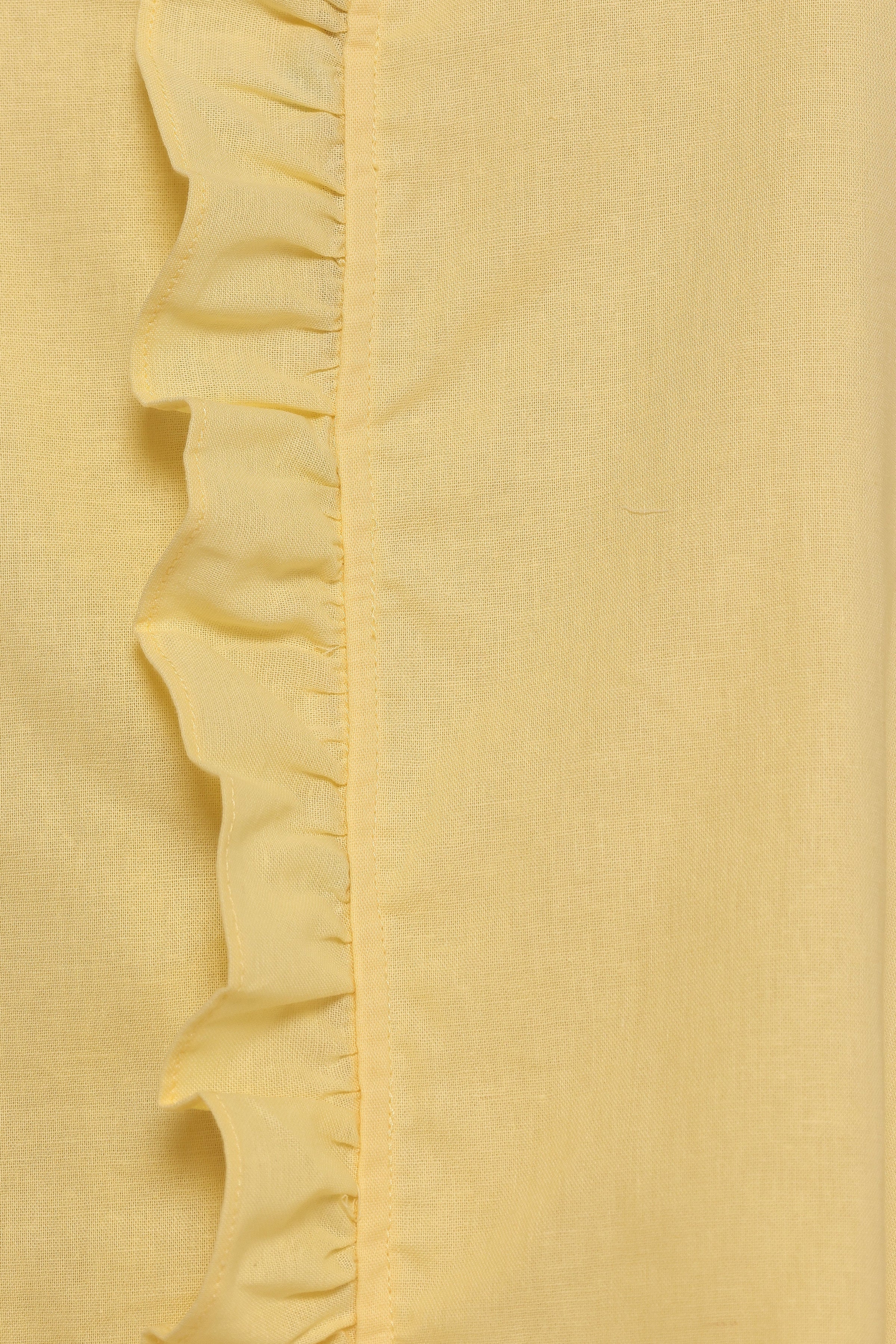 Petal and Pup USA DRESSES Cassandra Ruffle Mini Dress - Butter Yellow