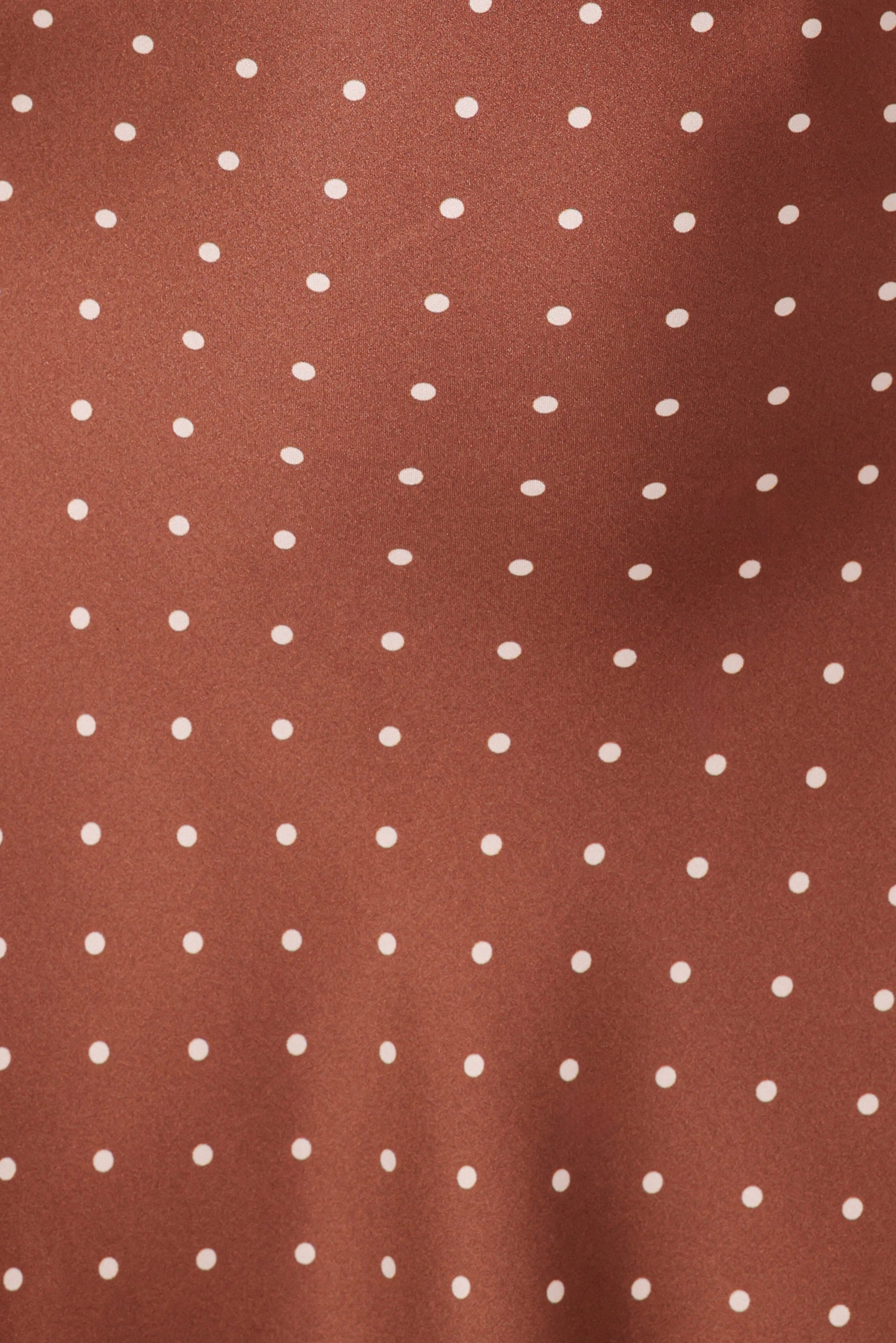 Petal and Pup USA DRESSES Cassinda Mini Dress - Brown Polka Dot