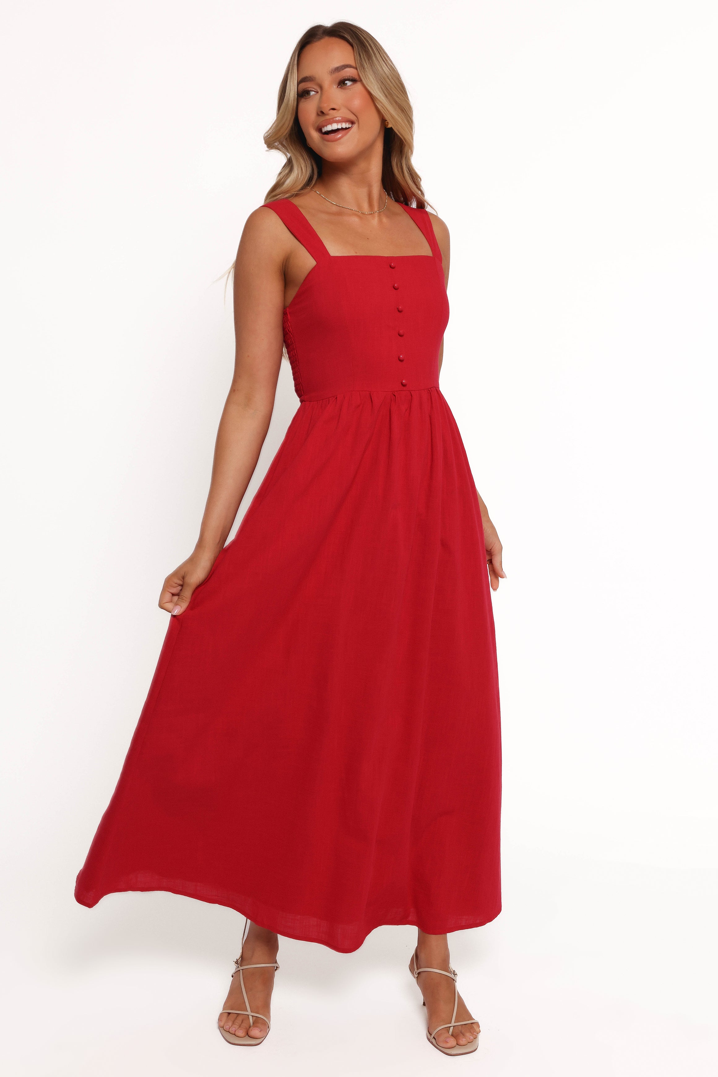 Petal and Pup USA DRESSES Caty Maxi Dress - Red