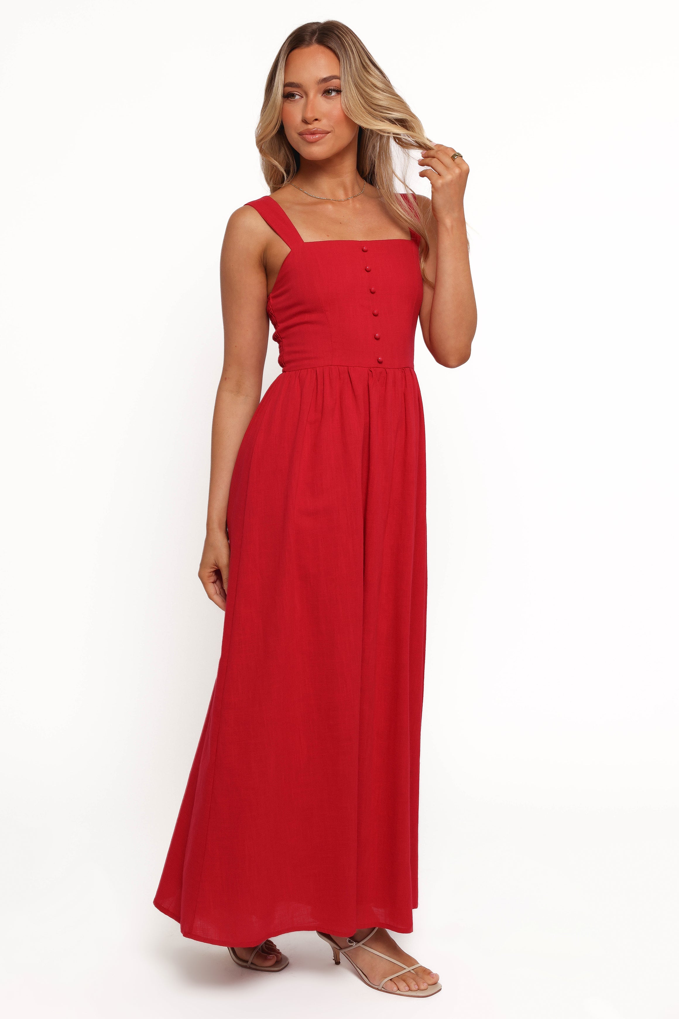 Petal and Pup USA DRESSES Caty Maxi Dress - Red