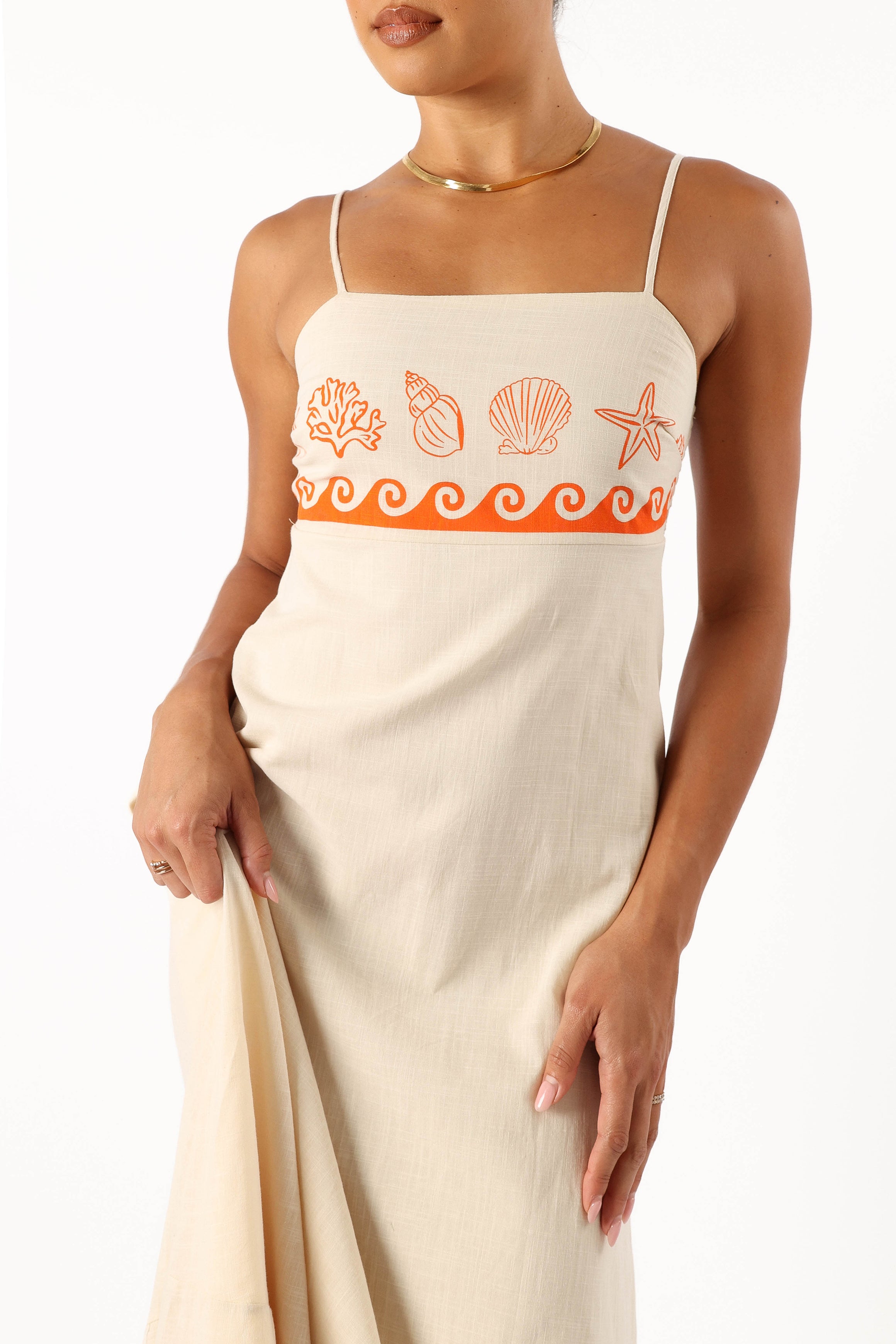 Petal and Pup USA DRESSES Ceecee Maxi Dress - Beige