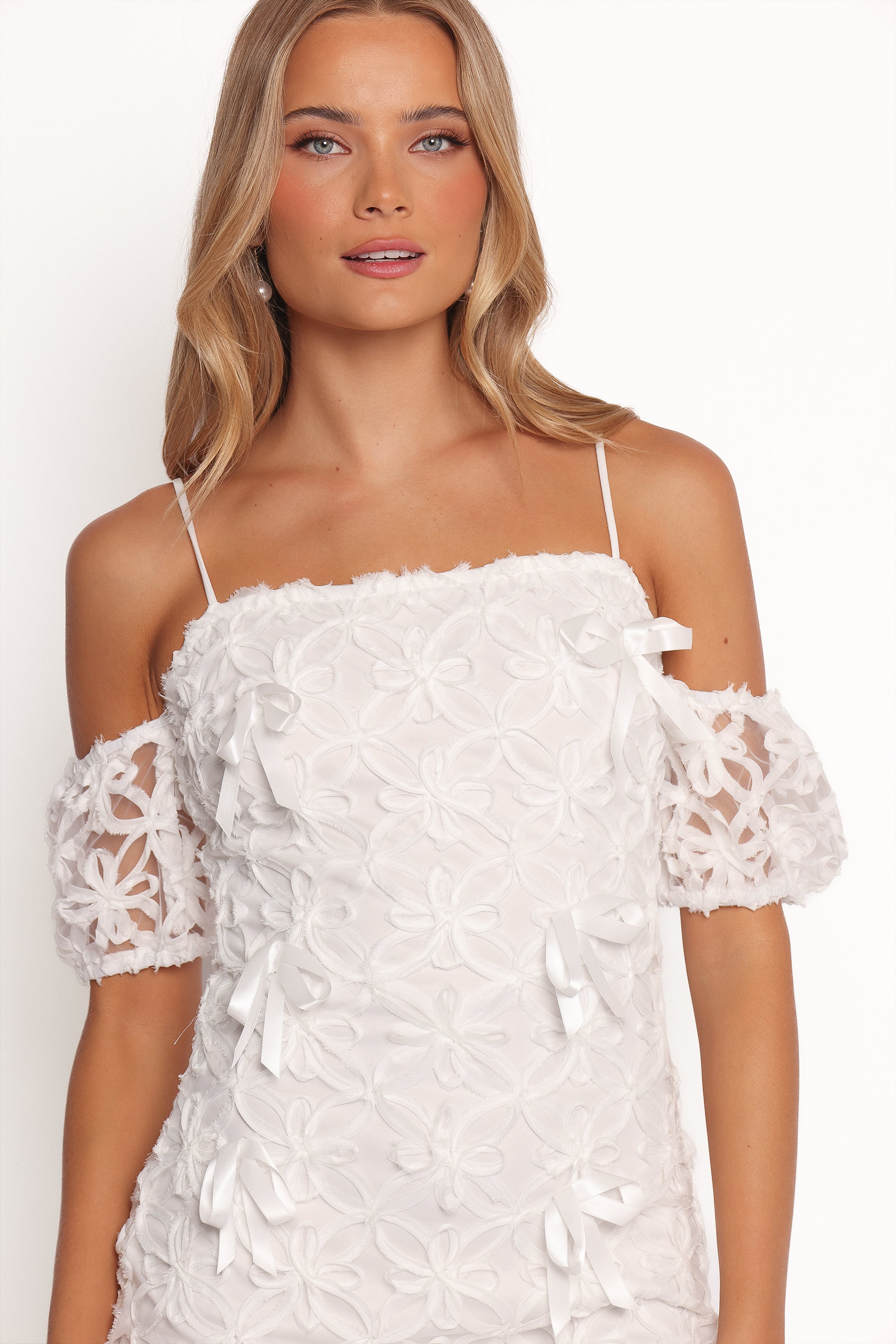 Petal and Pup USA DRESSES Celestia Mini Dress - White