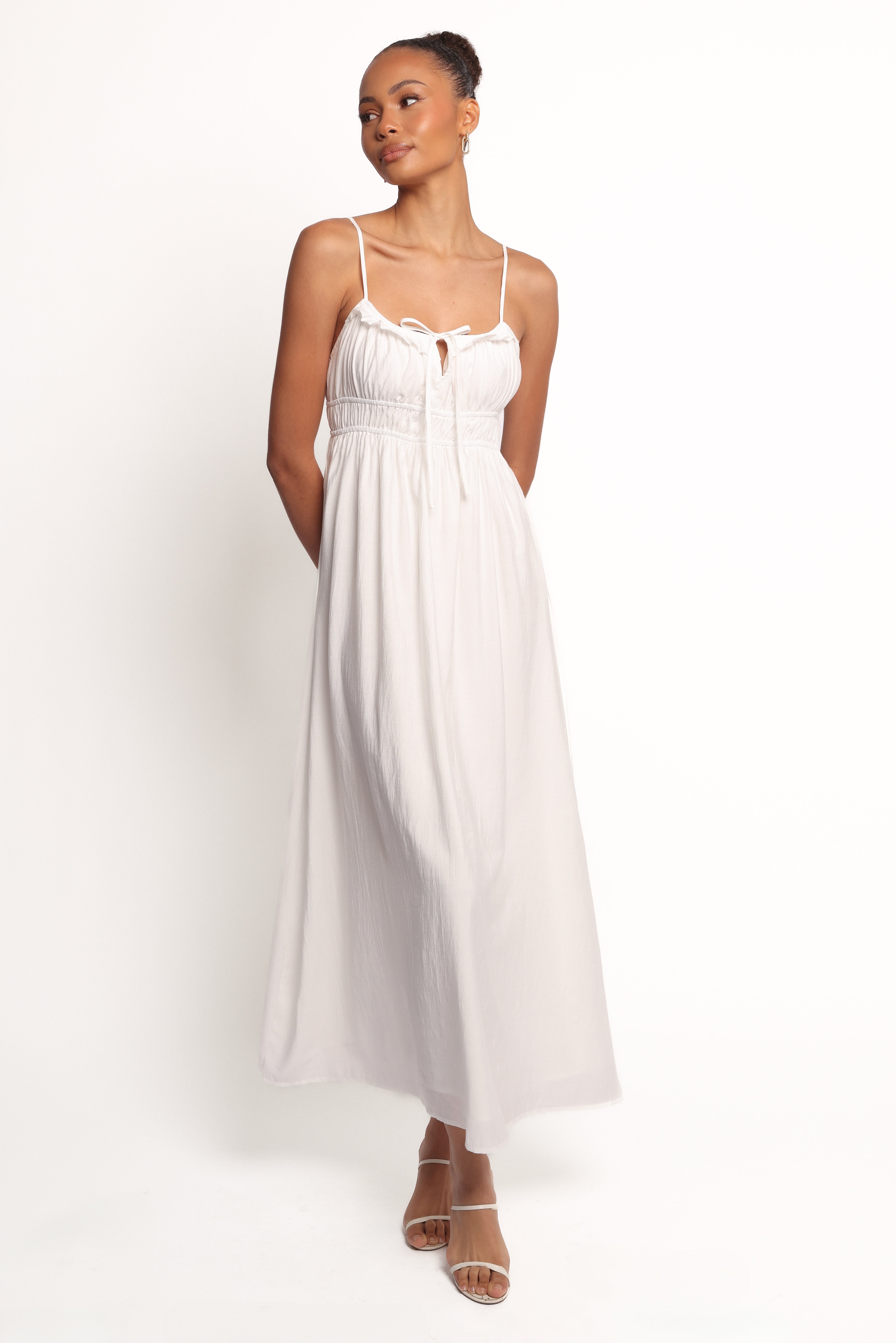 Petal and Pup USA DRESSES Ceres Maxi Dress - White (Hold for Amazon)