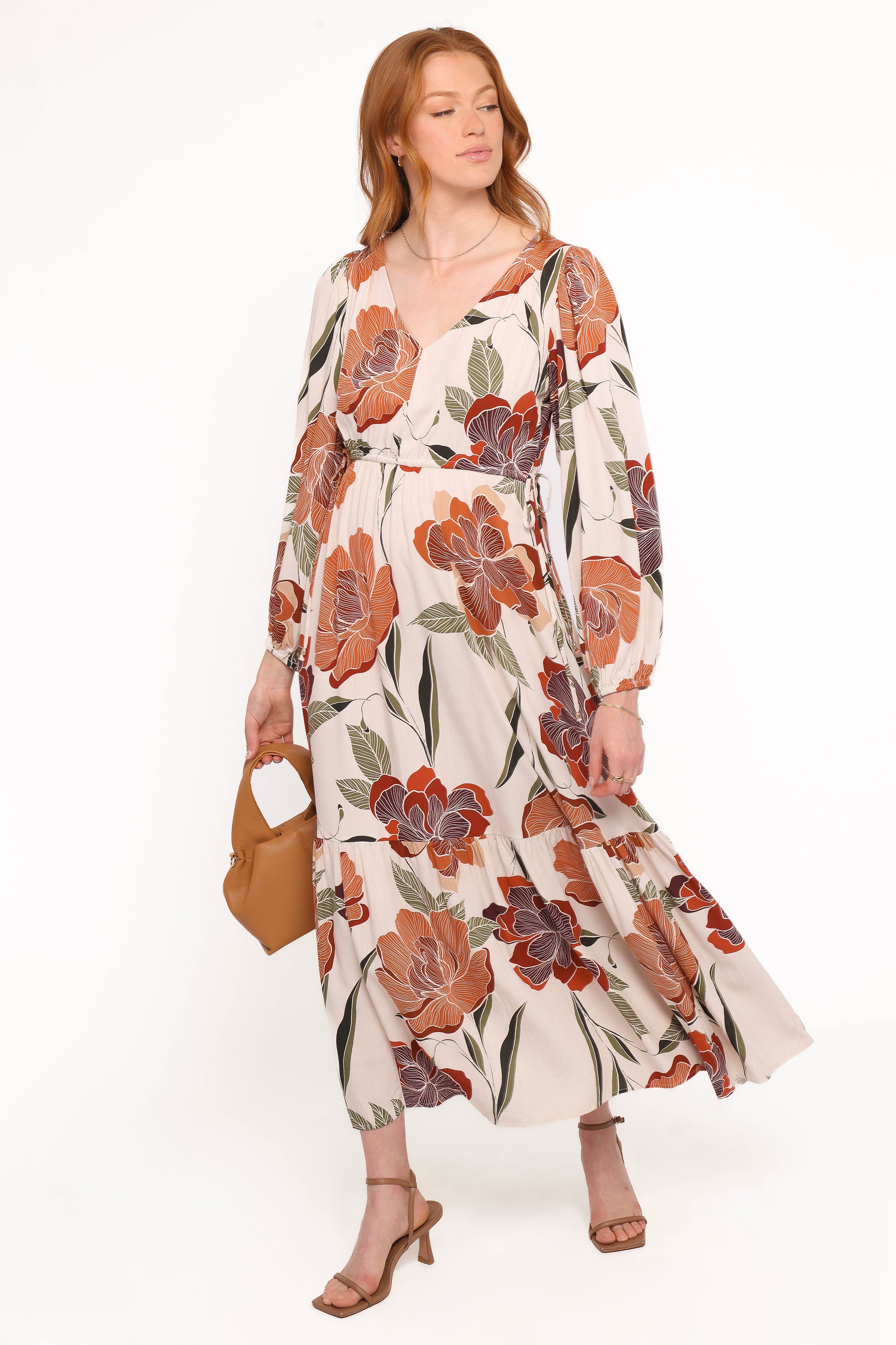 Petal and Pup USA DRESSES Cerwin Midi Dress - Fall Floral