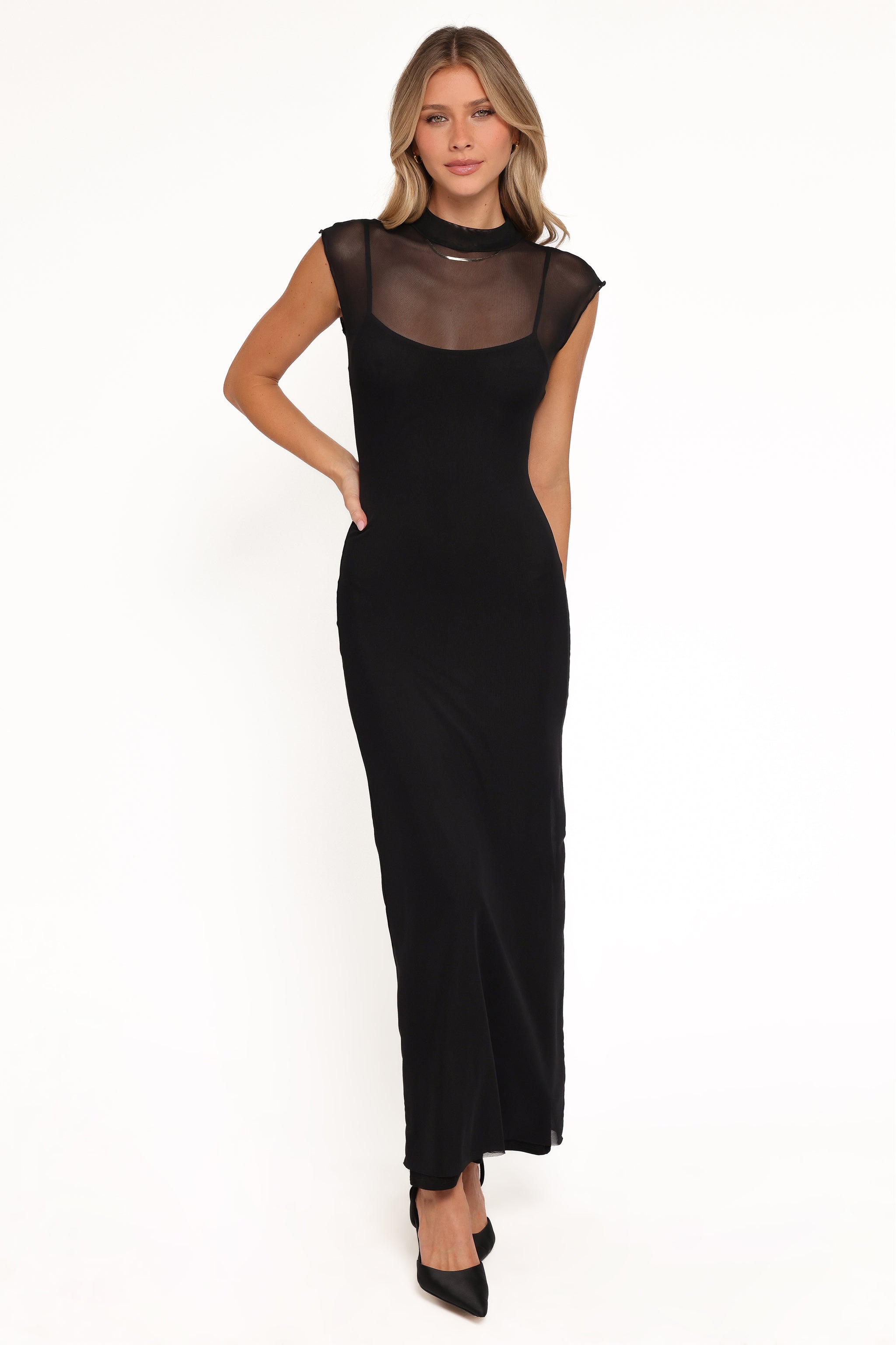 Charice Midi Dress - Black | Petal & Pup USA Charice Midi Dress - Black | Petal & Pup USA